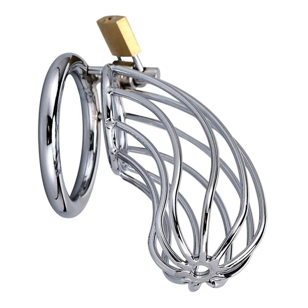 Leto 4.4" Lockable Metal Cock Cage