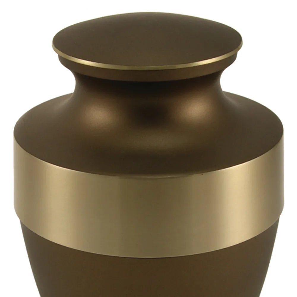 Lineas Bronze Cremation Urn In Large