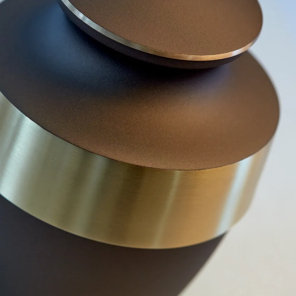 Lineas Bronze Cremation Urn In Large