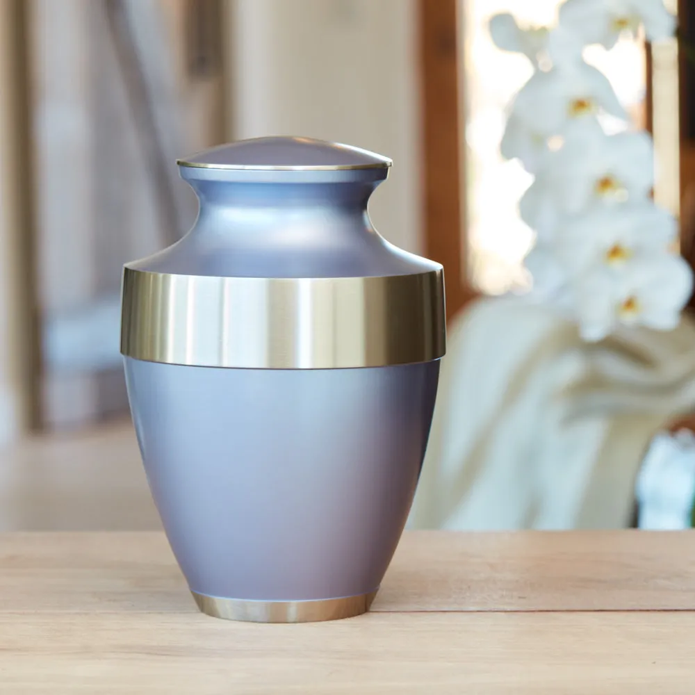 Lineas Lilac Cremation Urn In Large