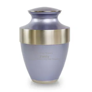 Lineas Lilac Cremation Urn In Large