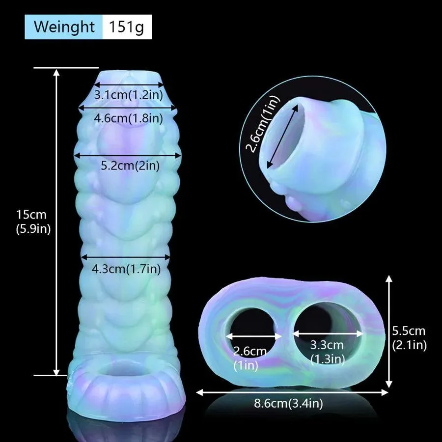 Luminous Silicone Male Dick Extender
