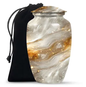 Luminous Spiral Memorial - Multicoloured Cremation Urn For Ashes
