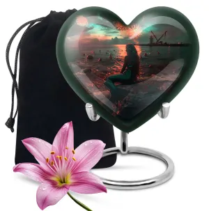 Mermaid Urn - Lasting Undersea Tribute - Cremation Urn for Ground Burial