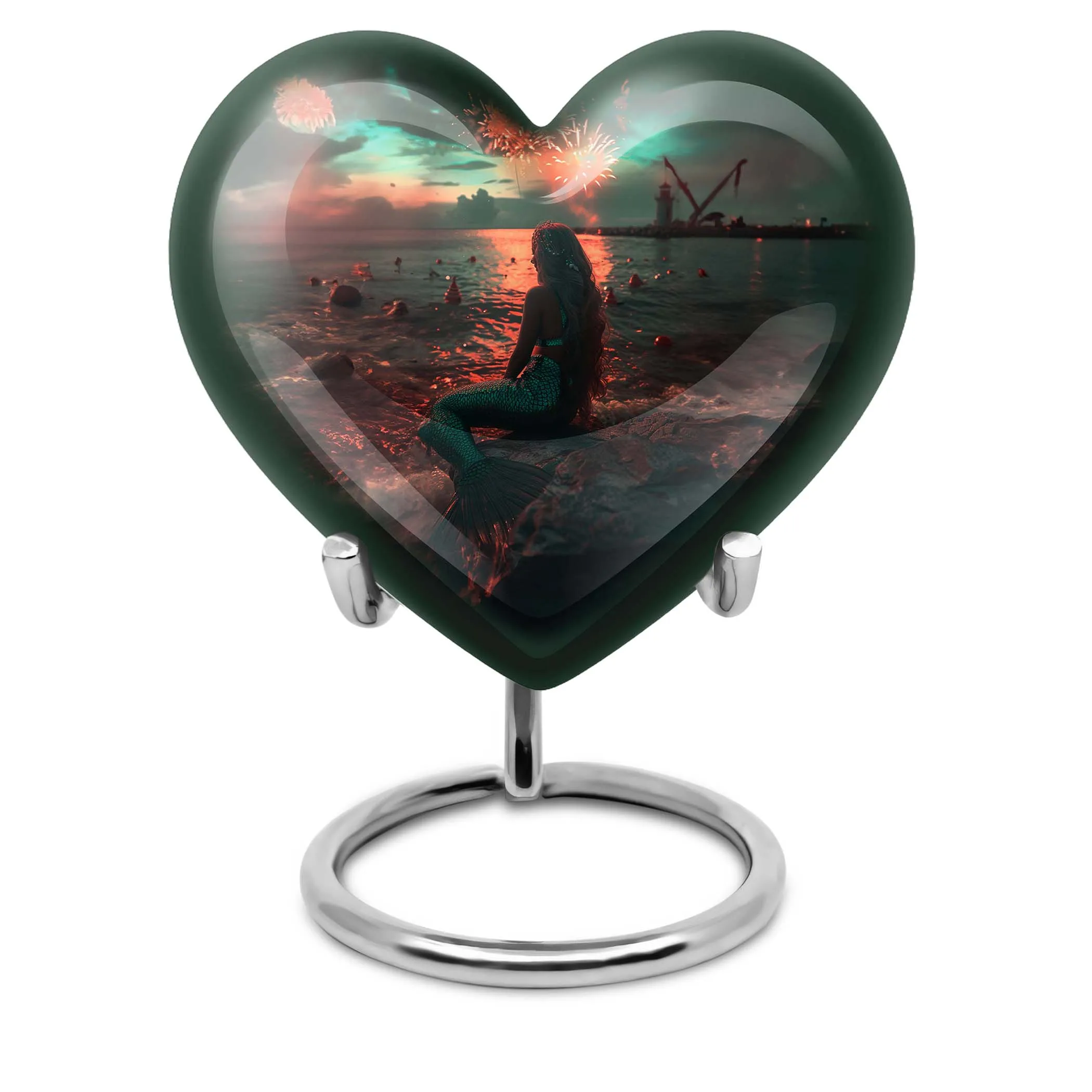 Mermaid Urn - Lasting Undersea Tribute - Cremation Urn for Ground Burial