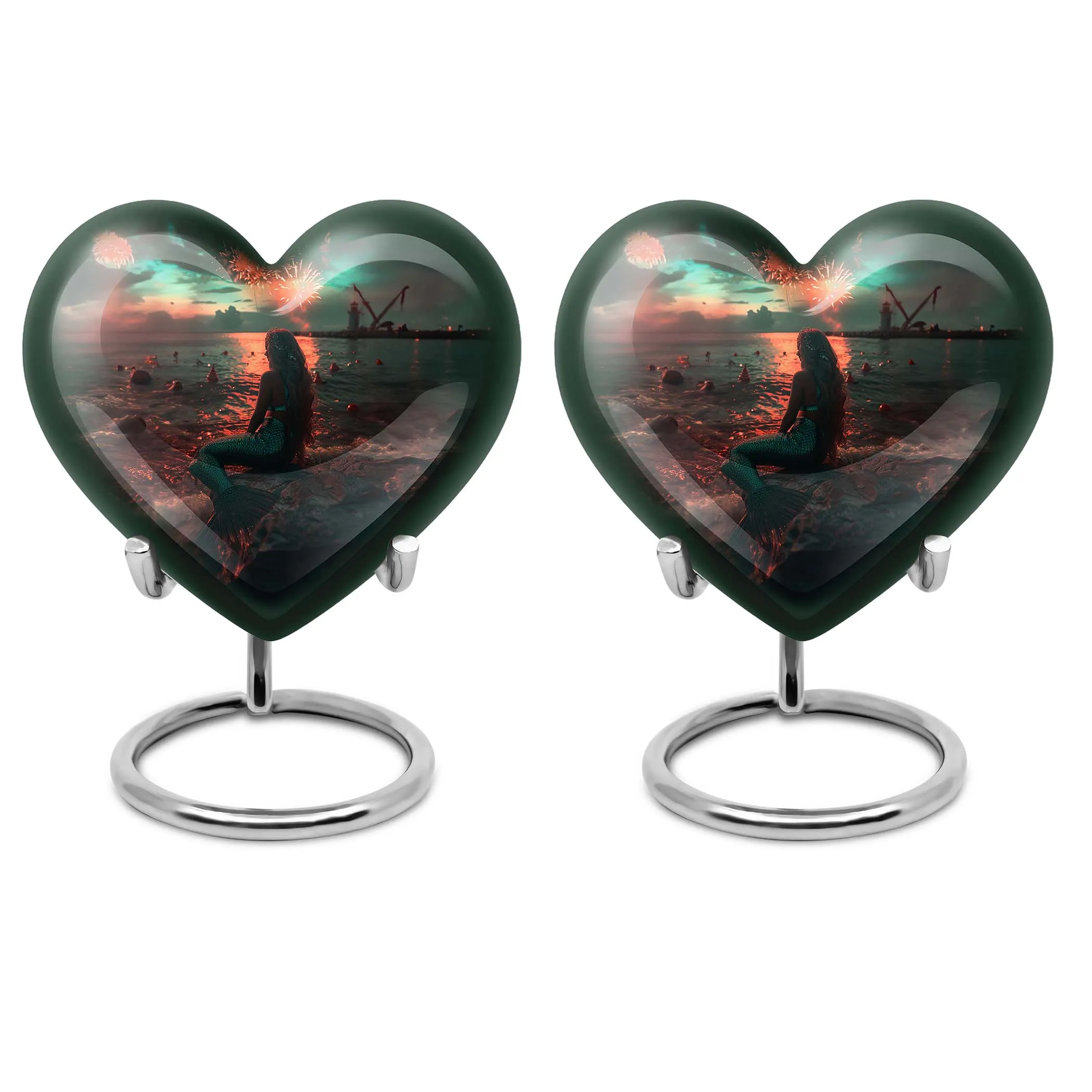 Mermaid Urn - Lasting Undersea Tribute - Cremation Urn for Ground Burial