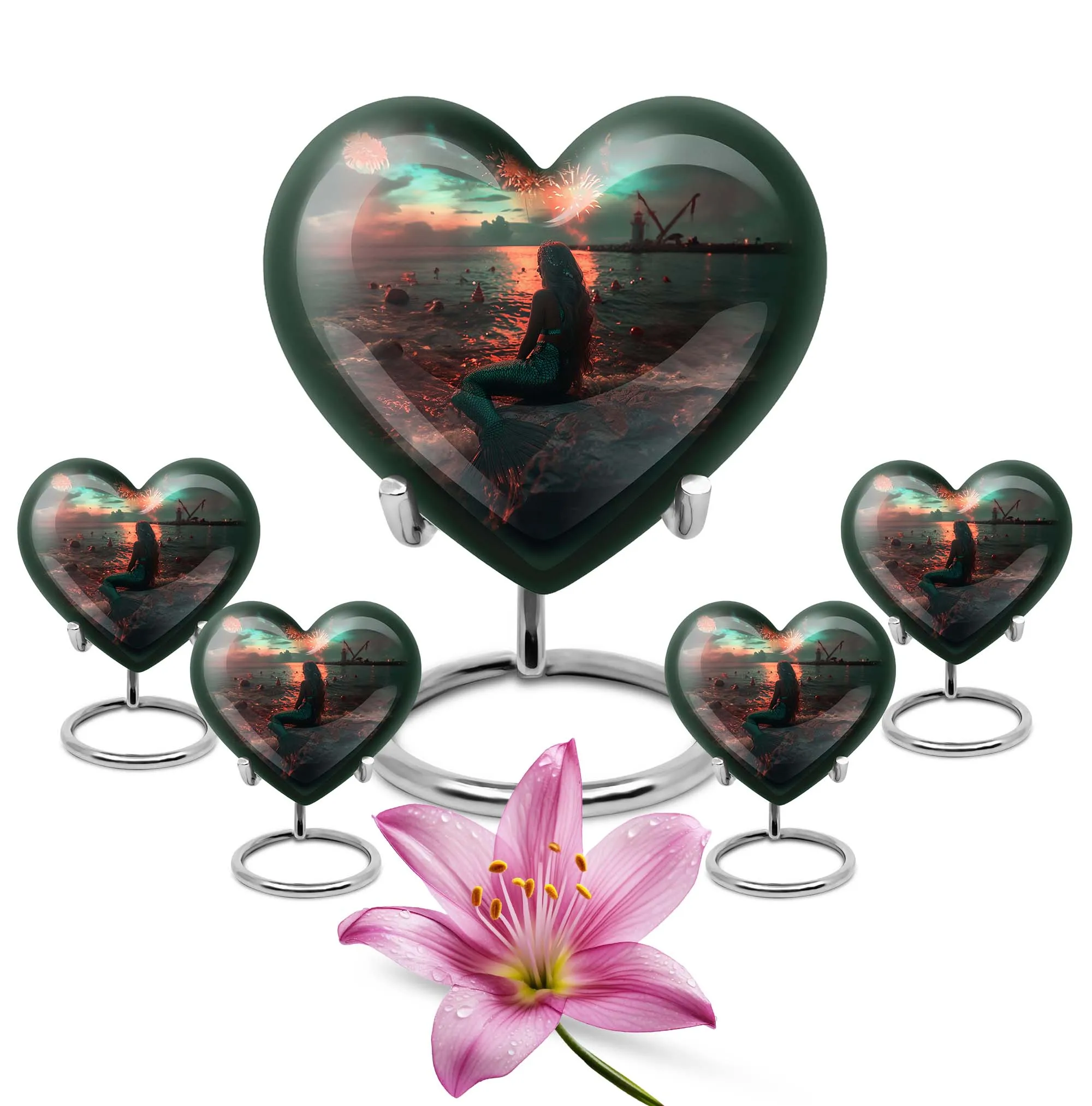 Mermaid Urn - Lasting Undersea Tribute - Cremation Urn for Ground Burial