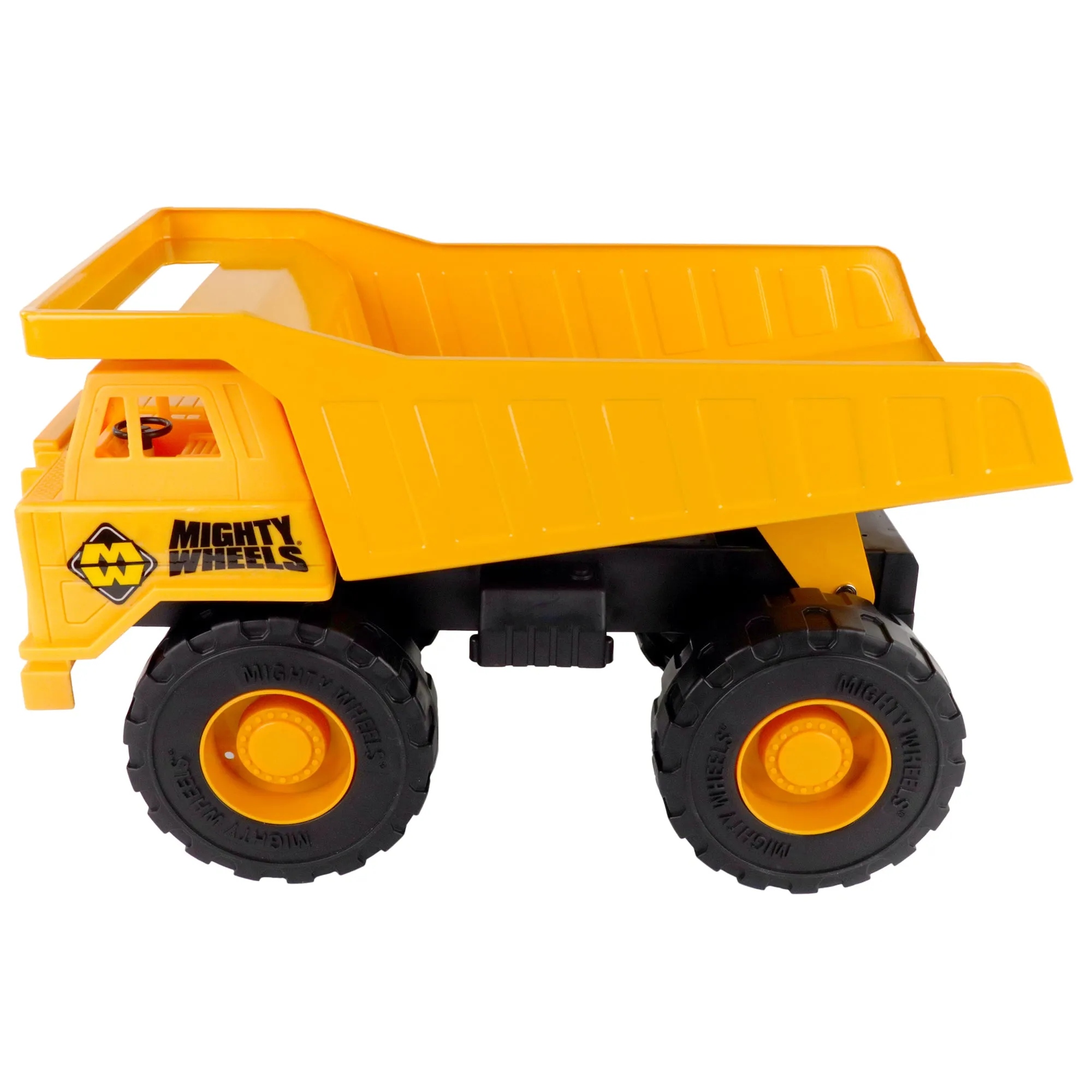Mighty Wheels 16" Super Dump Truck with Moveable Tipping Bed, Durable Toy for Kids Aged 3 