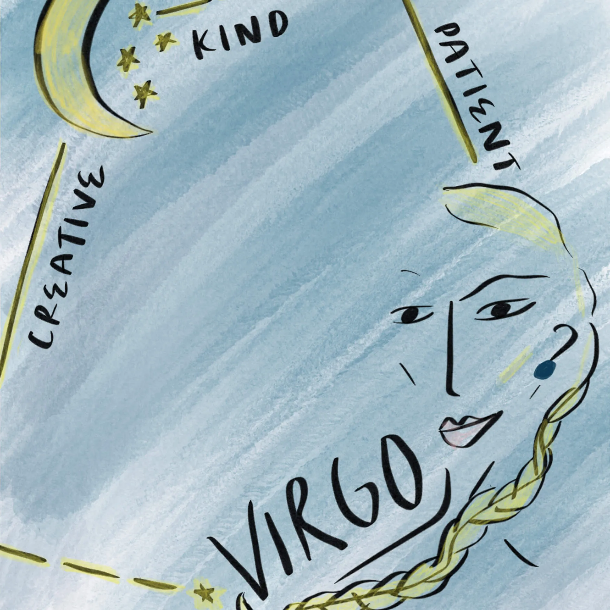 Mini "Virgo" Enamel Vermeil Charm