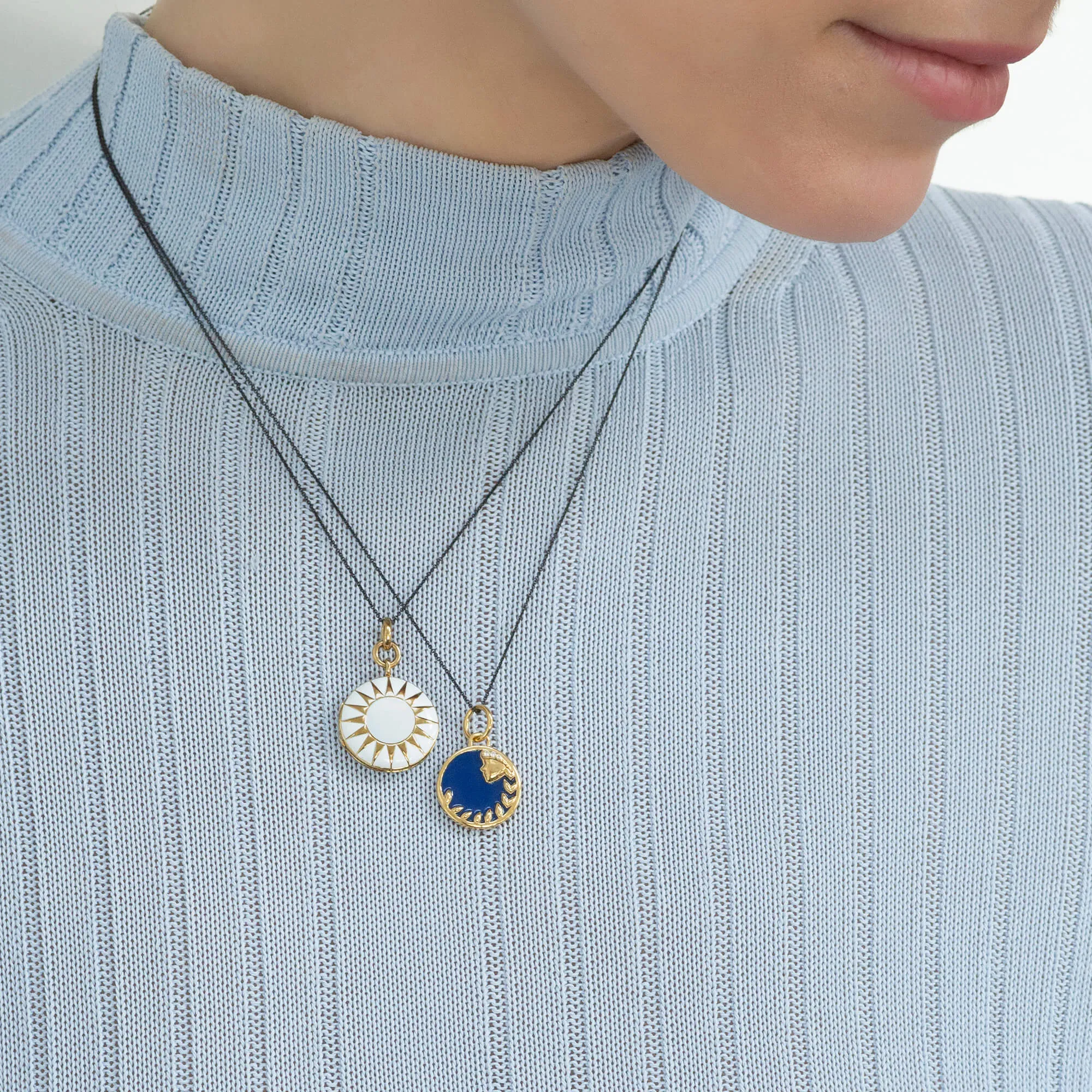 Mini "Virgo" Enamel Vermeil Charm