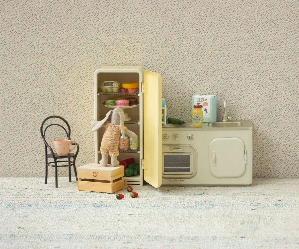 Miniature Fridge Yellow