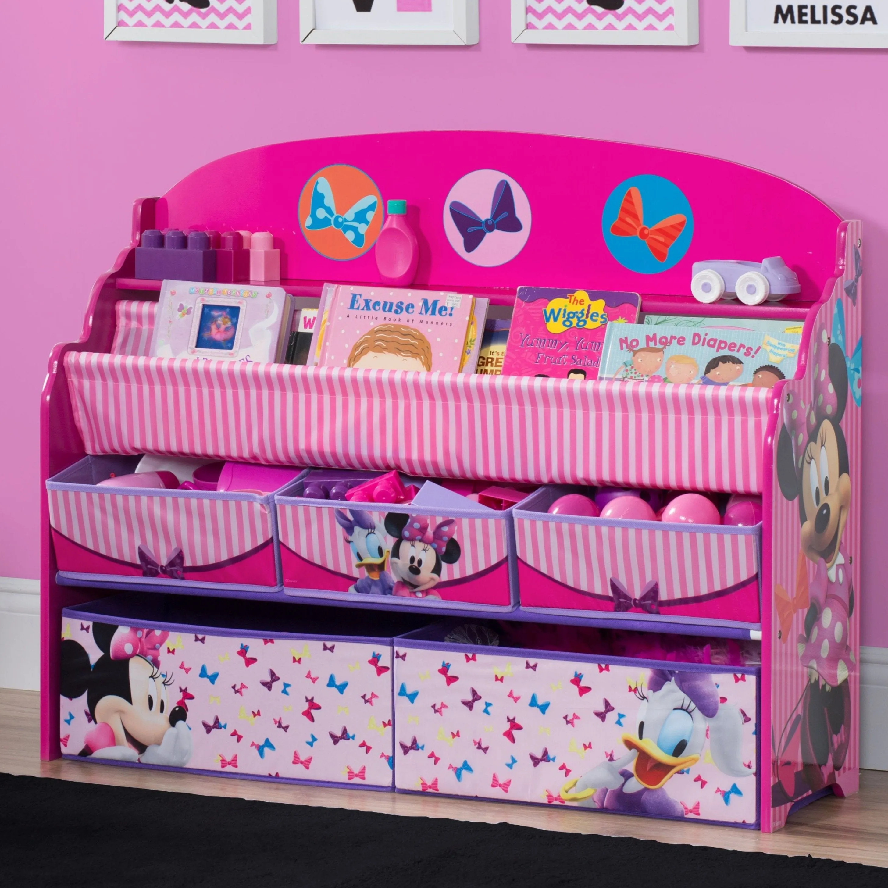 Minnie Mouse Deluxe Book & Toy Organizer