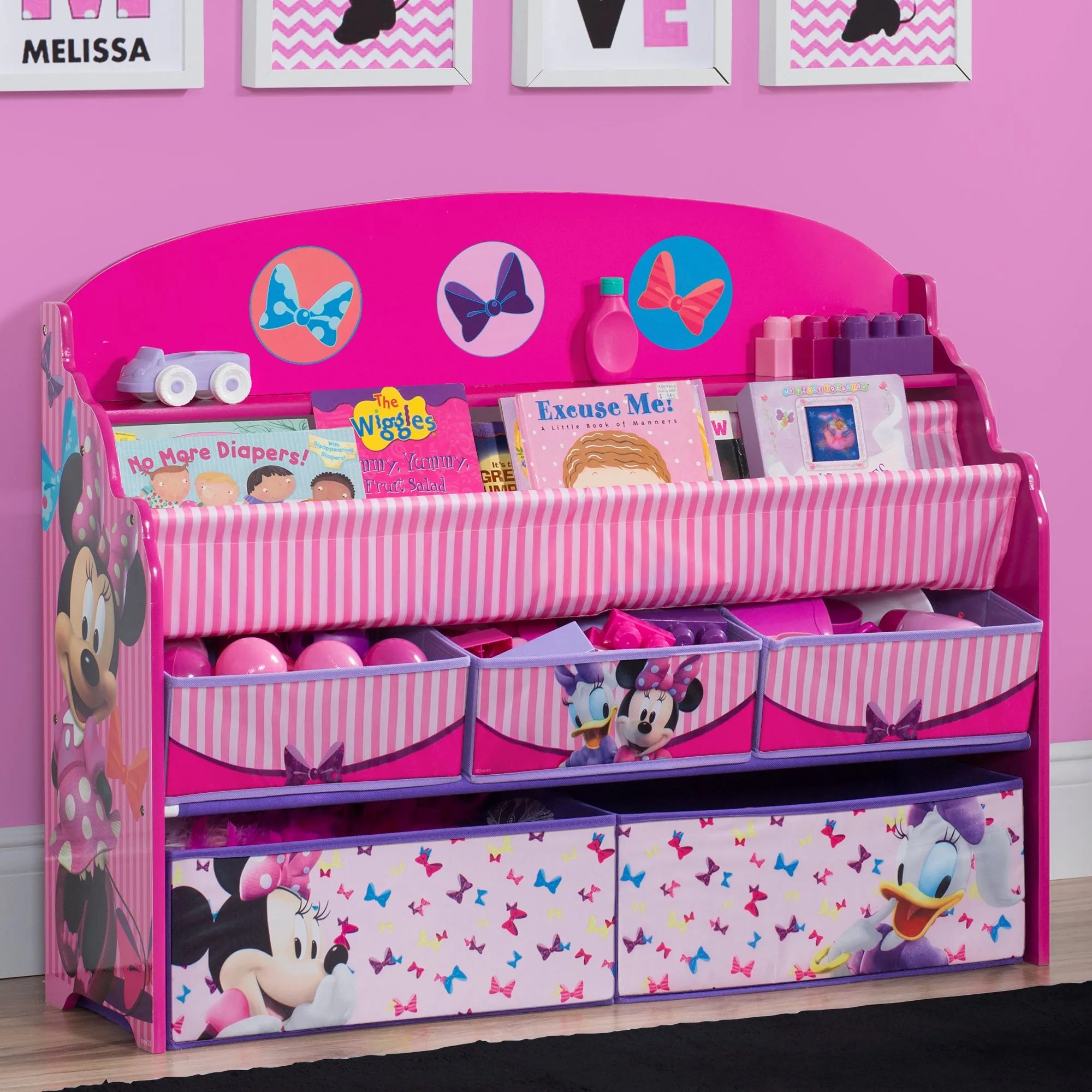 Minnie Mouse Deluxe Book & Toy Organizer