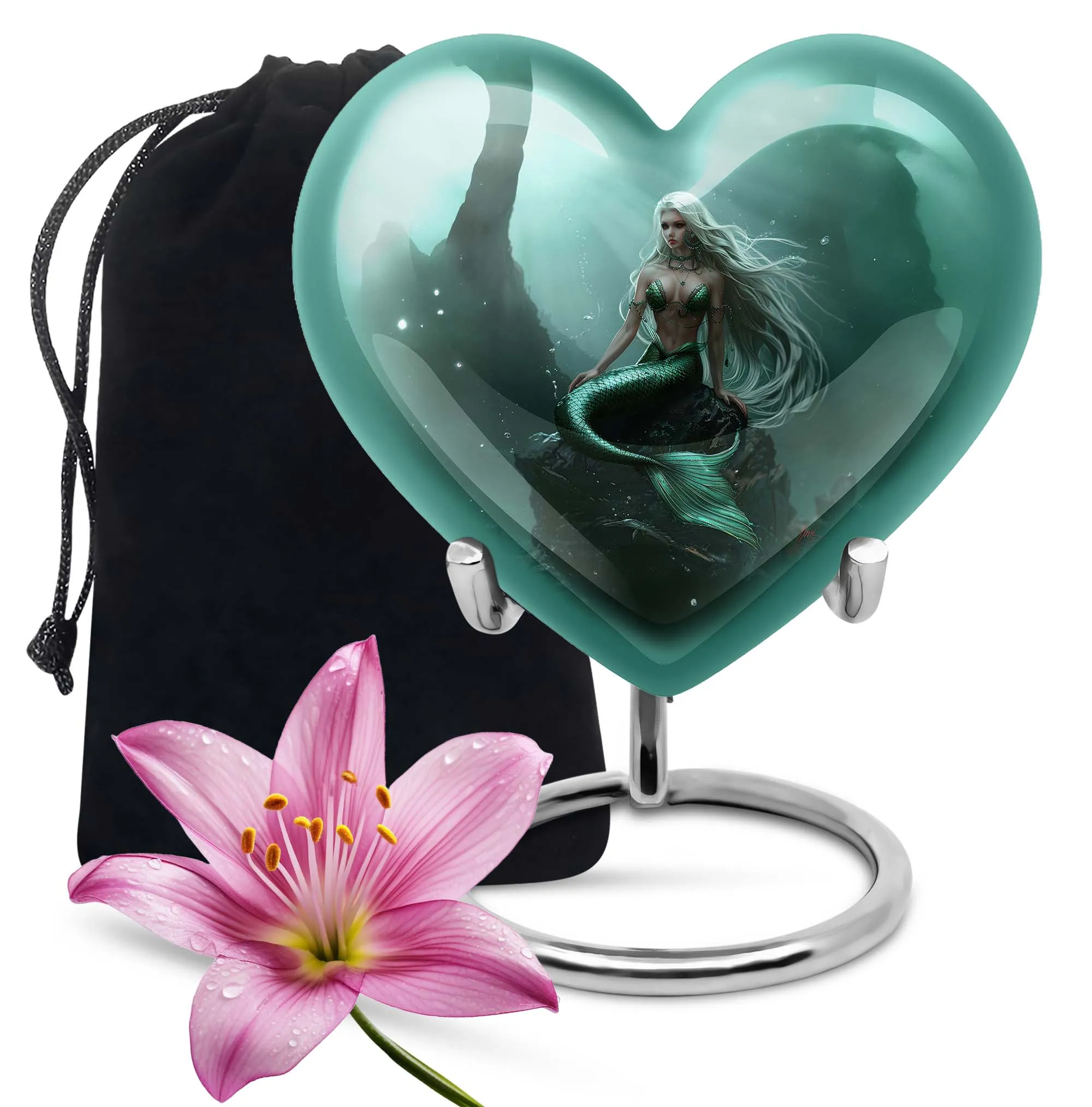 Monarch Memorial - Mermaid Urn for Lasting Remembrance