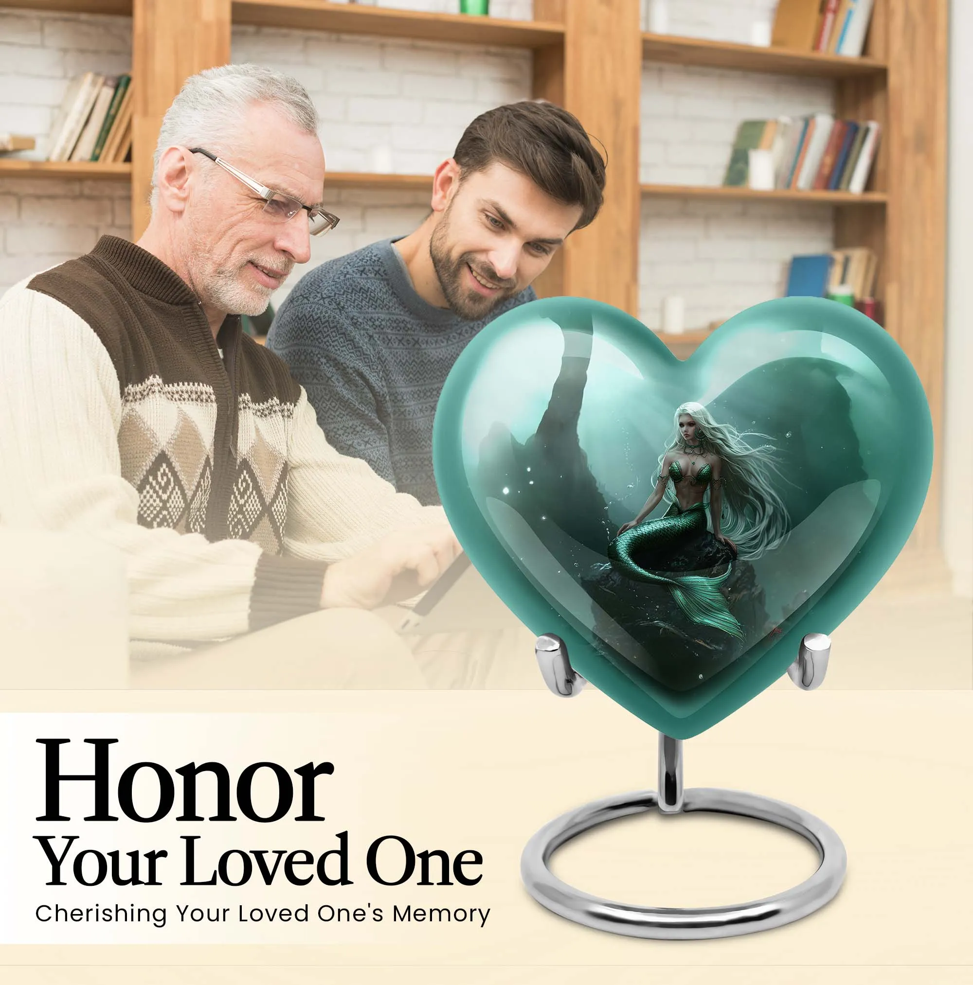 Monarch Memorial - Mermaid Urn for Lasting Remembrance