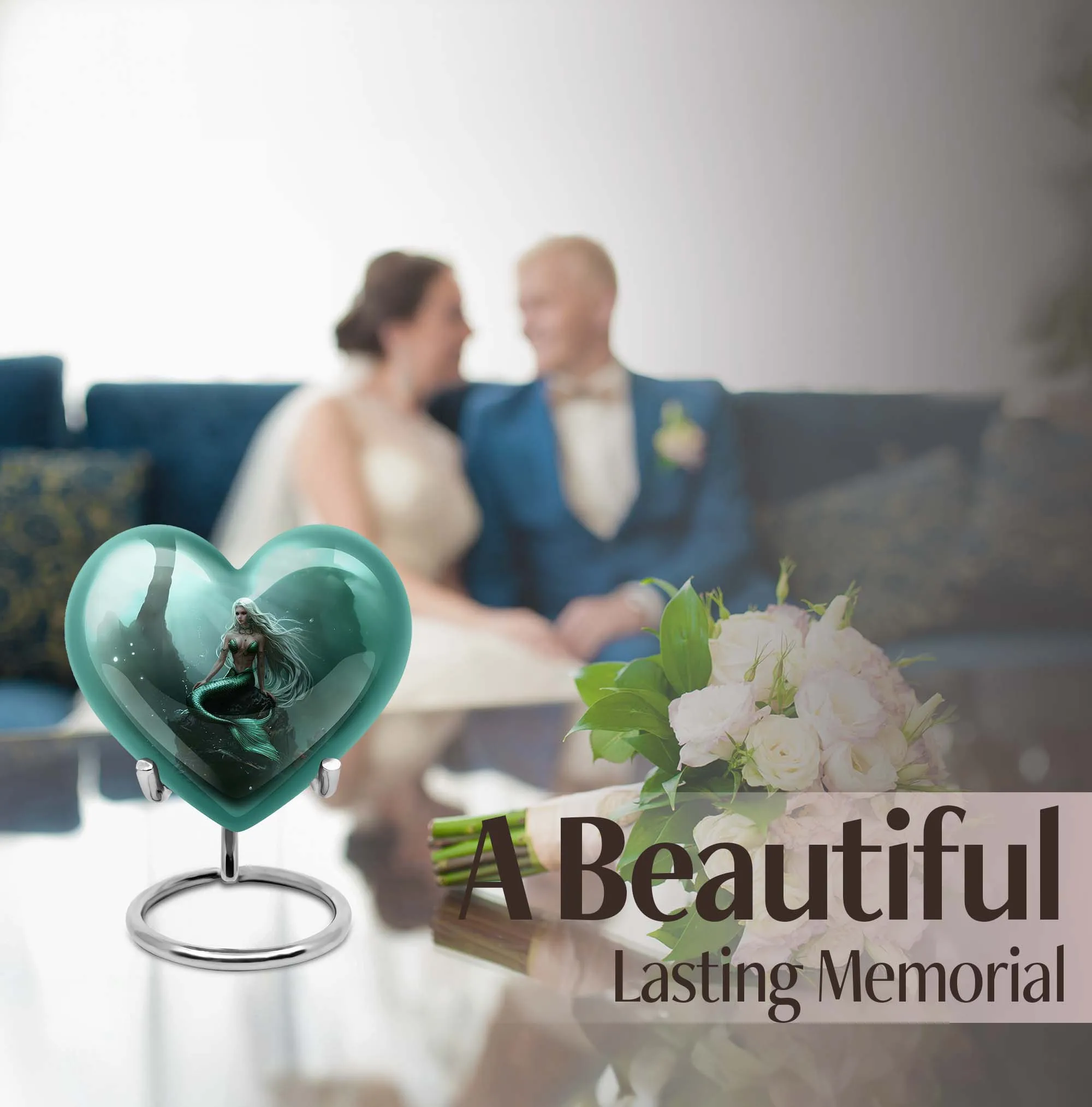 Monarch Memorial - Mermaid Urn for Lasting Remembrance