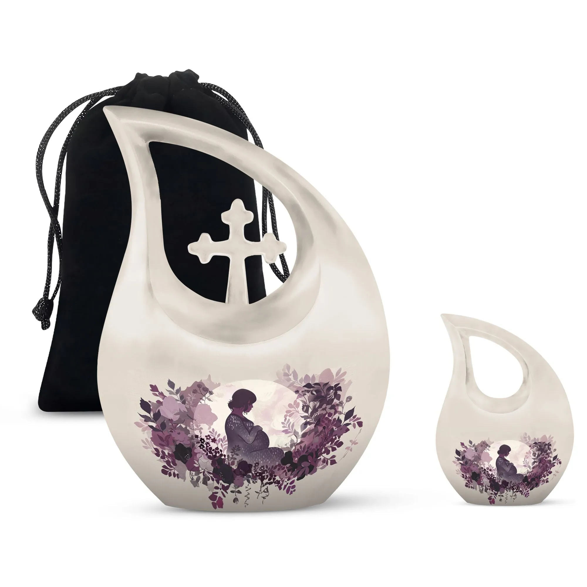 Mother Memorial Urn, Adult Cremation Urn For Human Ashes Remans
