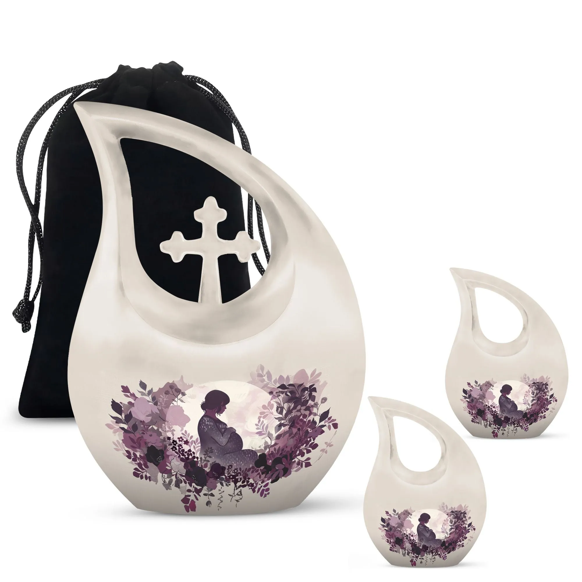 Mother Memorial Urn, Adult Cremation Urn For Human Ashes Remans