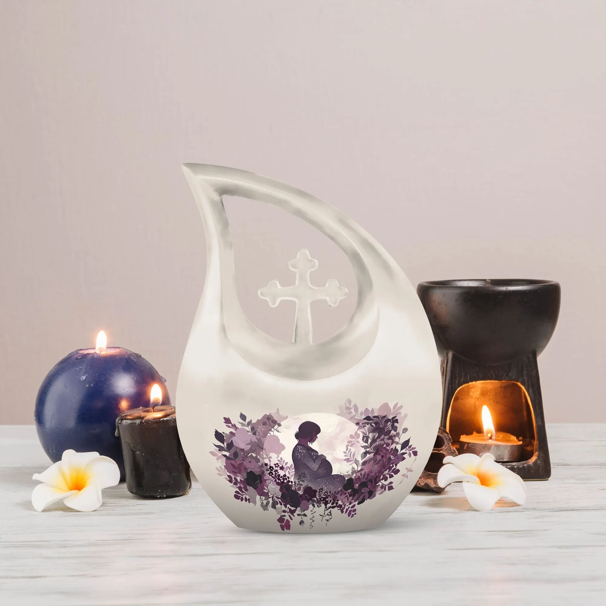 Mother Memorial Urn, Adult Cremation Urn For Human Ashes Remans