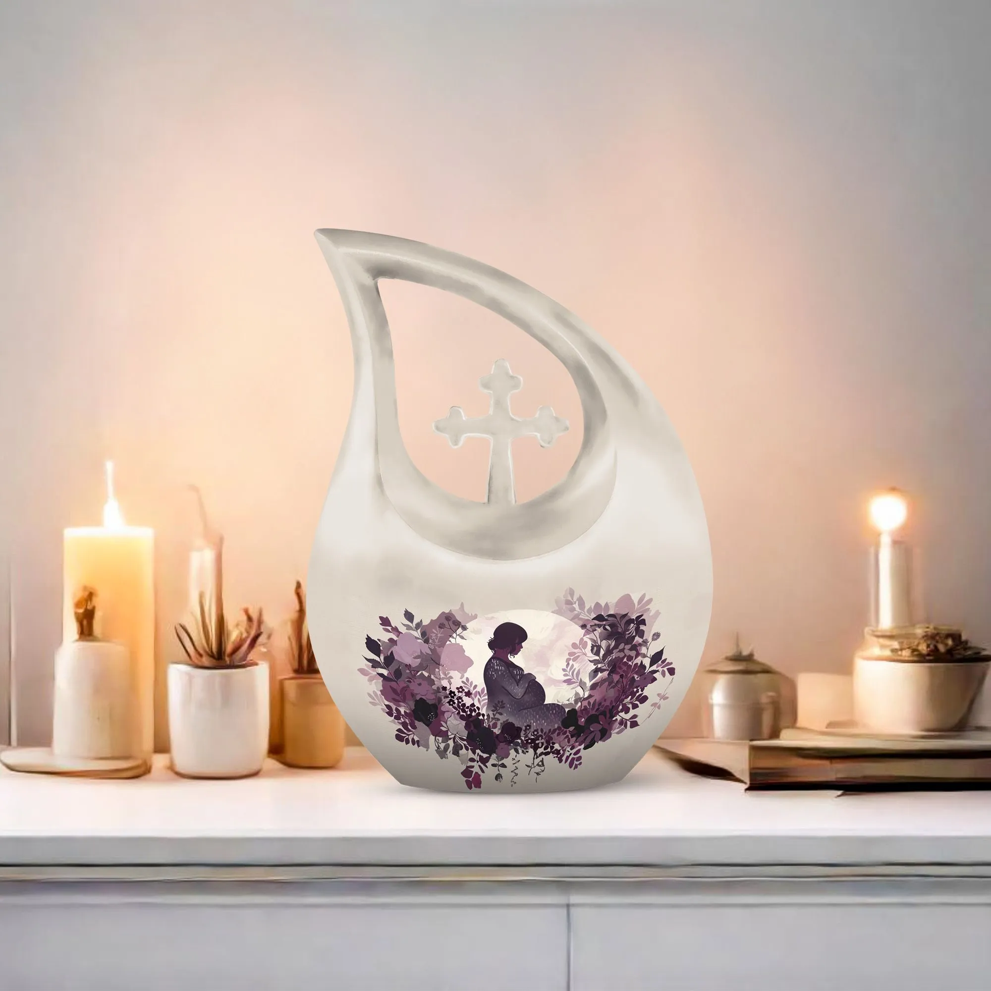 Mother Memorial Urn, Adult Cremation Urn For Human Ashes Remans