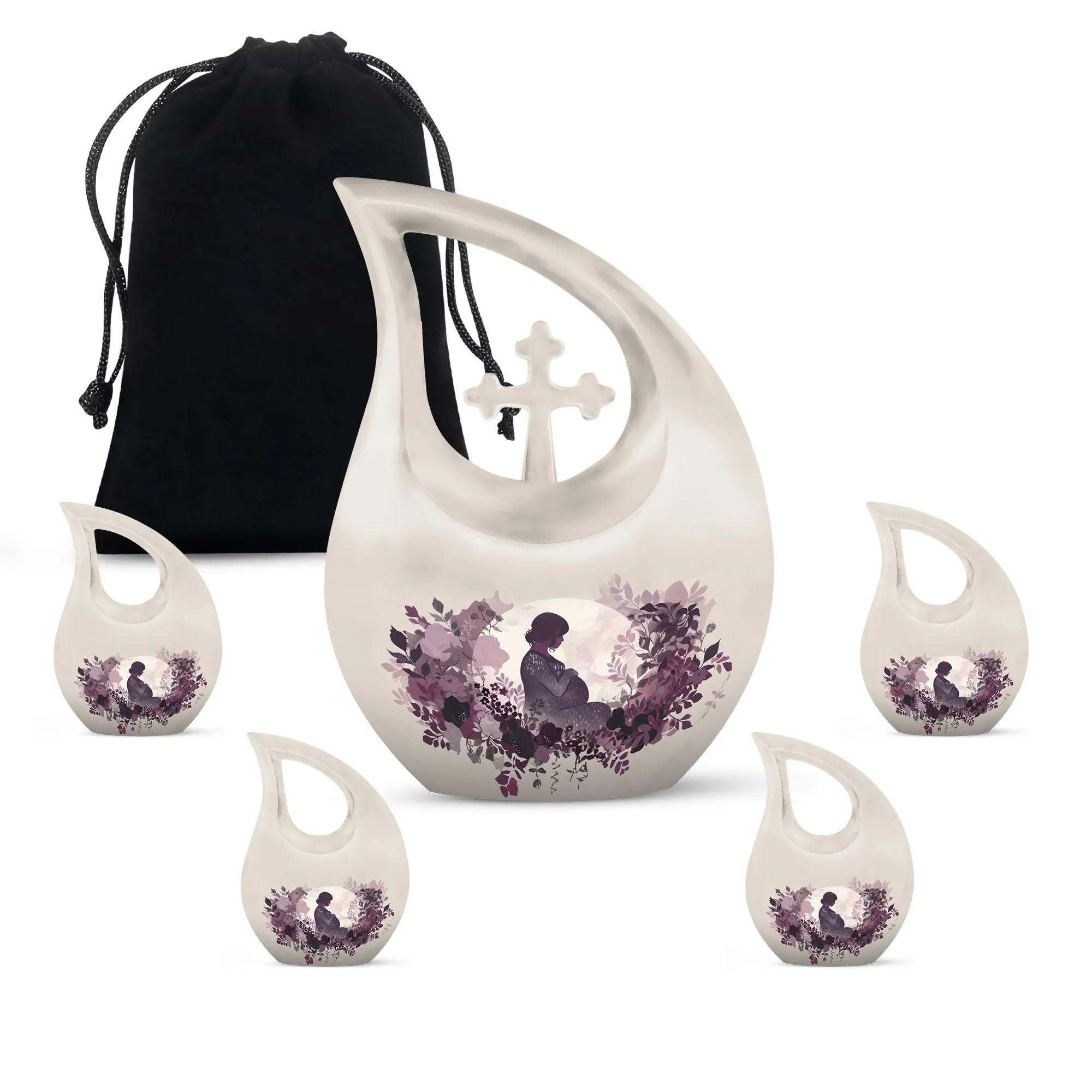 Mother Memorial Urn, Adult Cremation Urn For Human Ashes Remans