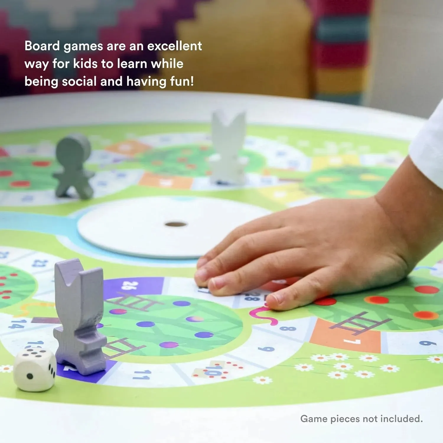 MuTable DISKcover, Fruits & Vegetables - Double-Sided Play Board