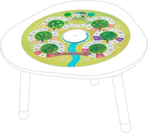 MuTable DISKcover, Fruits & Vegetables - Double-Sided Play Board