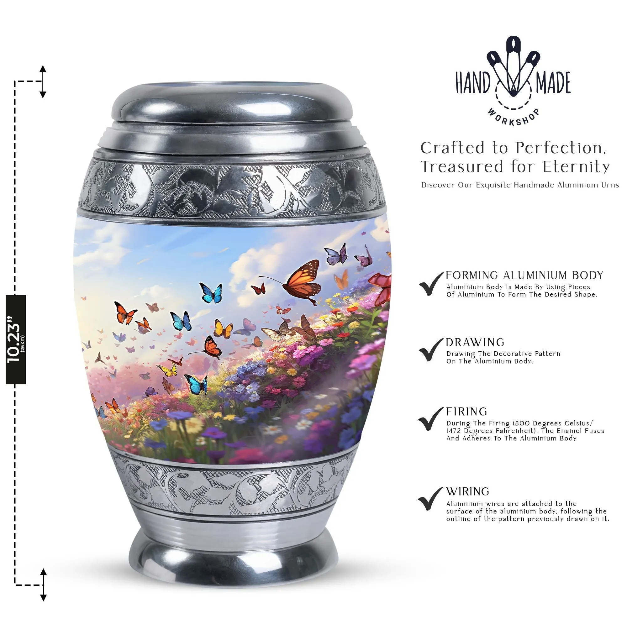 Noble Rest - Magical Butterfly Cremation Urn for Adults