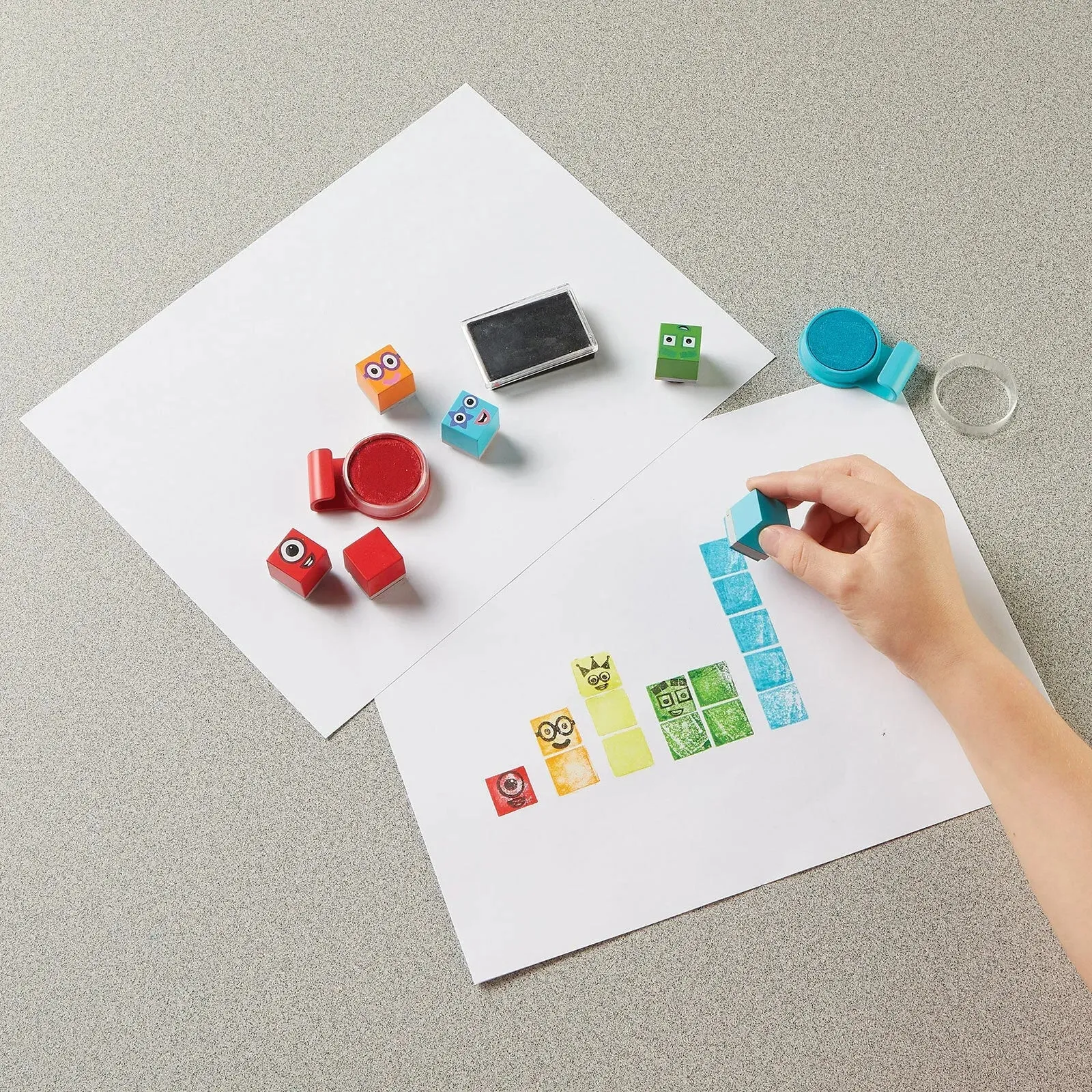Numberblocks Stampoline Park Stamp Activity Set