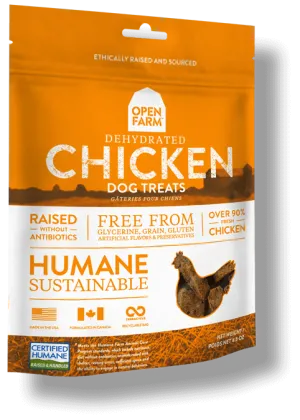 OPEN FARM Grain-Free Dehydrated Chicken Treats for Dogs