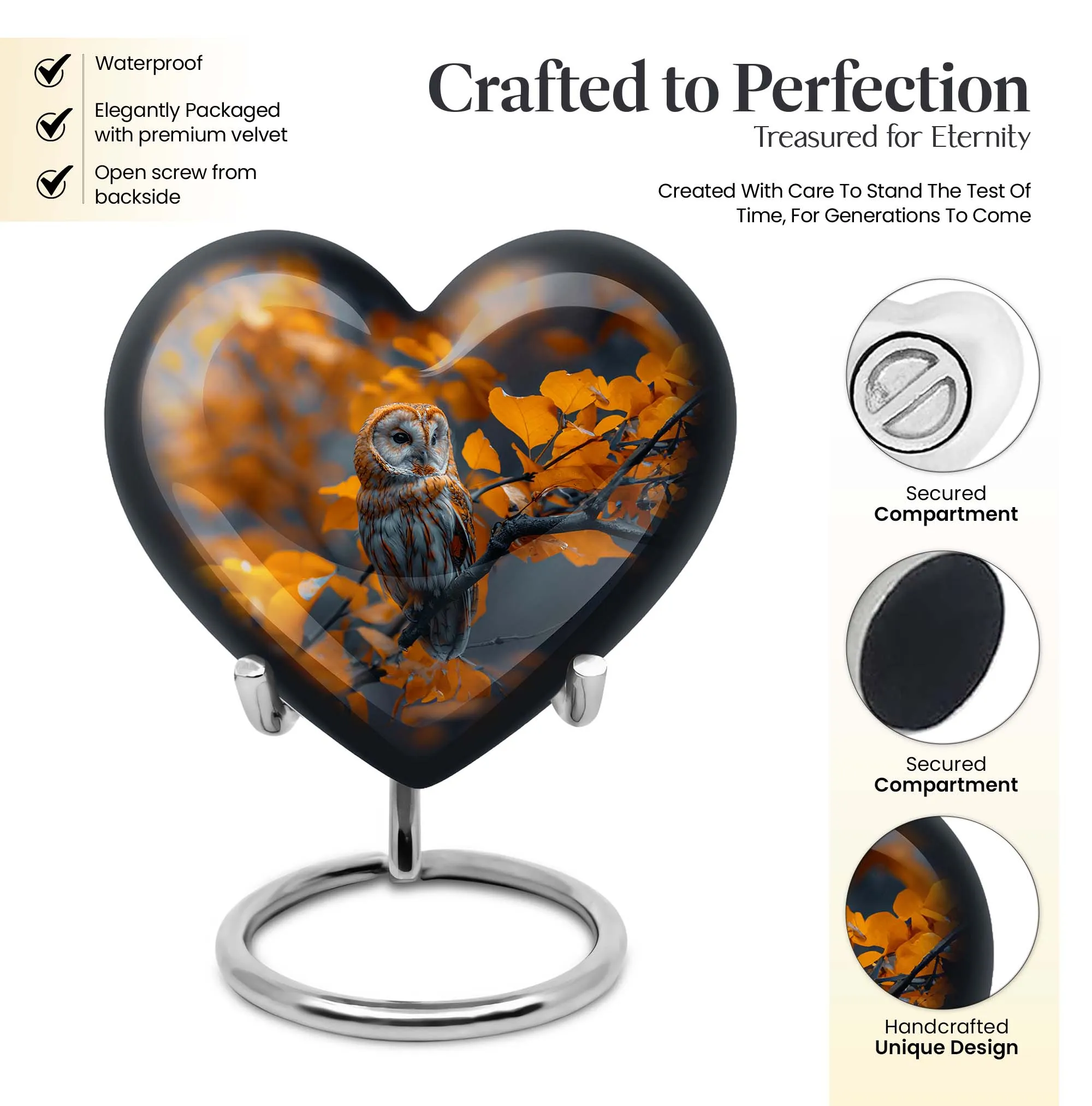Owl Funeral Urn: An Exquisite, Larger-Than-Life Cremation Solution