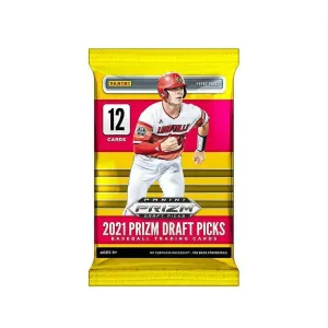 Panini 2021 Prizm Draft Picks Baseball Multi Pack Trading Cards, 12 Cards Per Pack - High Quality