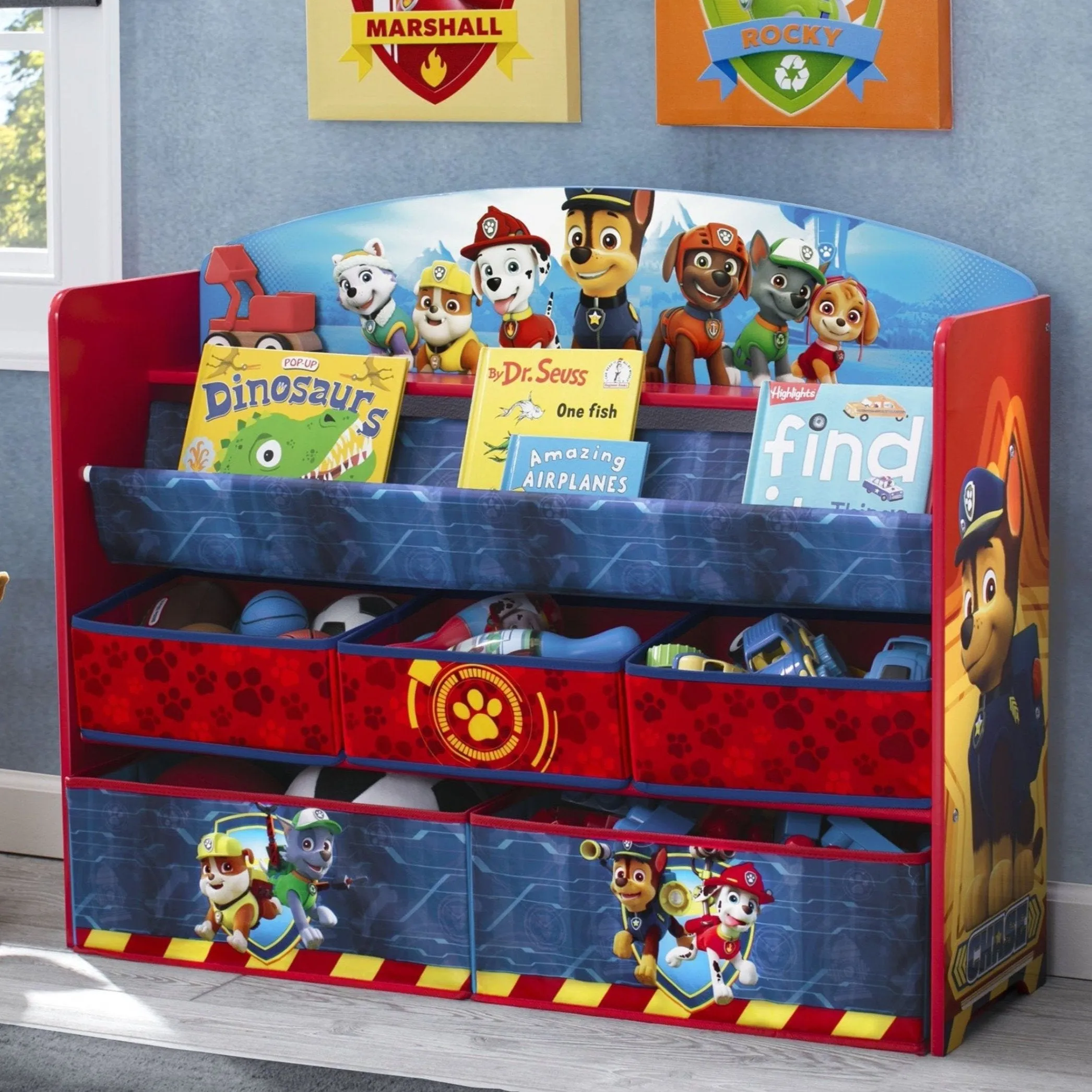 PAW Patrol Deluxe Book and Toy Organizer