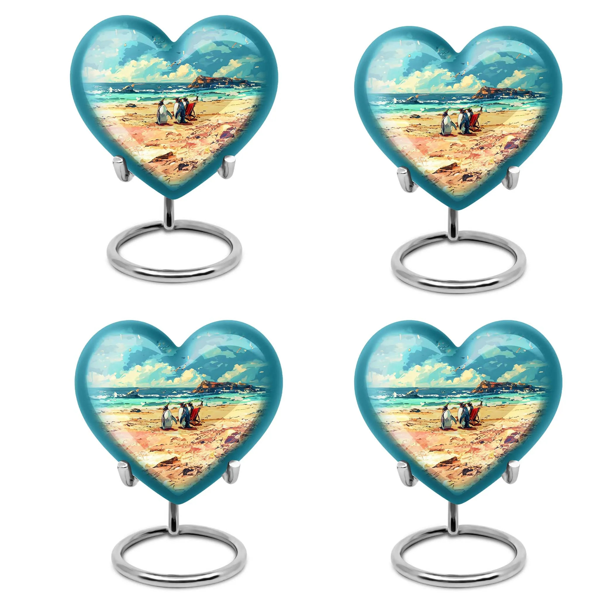 Penguin Cremation Keepsake Urn - Treasurer of Dad's Memories