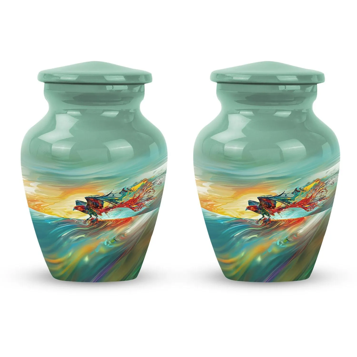 Phoenix Rising: Robust Aluminium Cremation Urn For Ashes