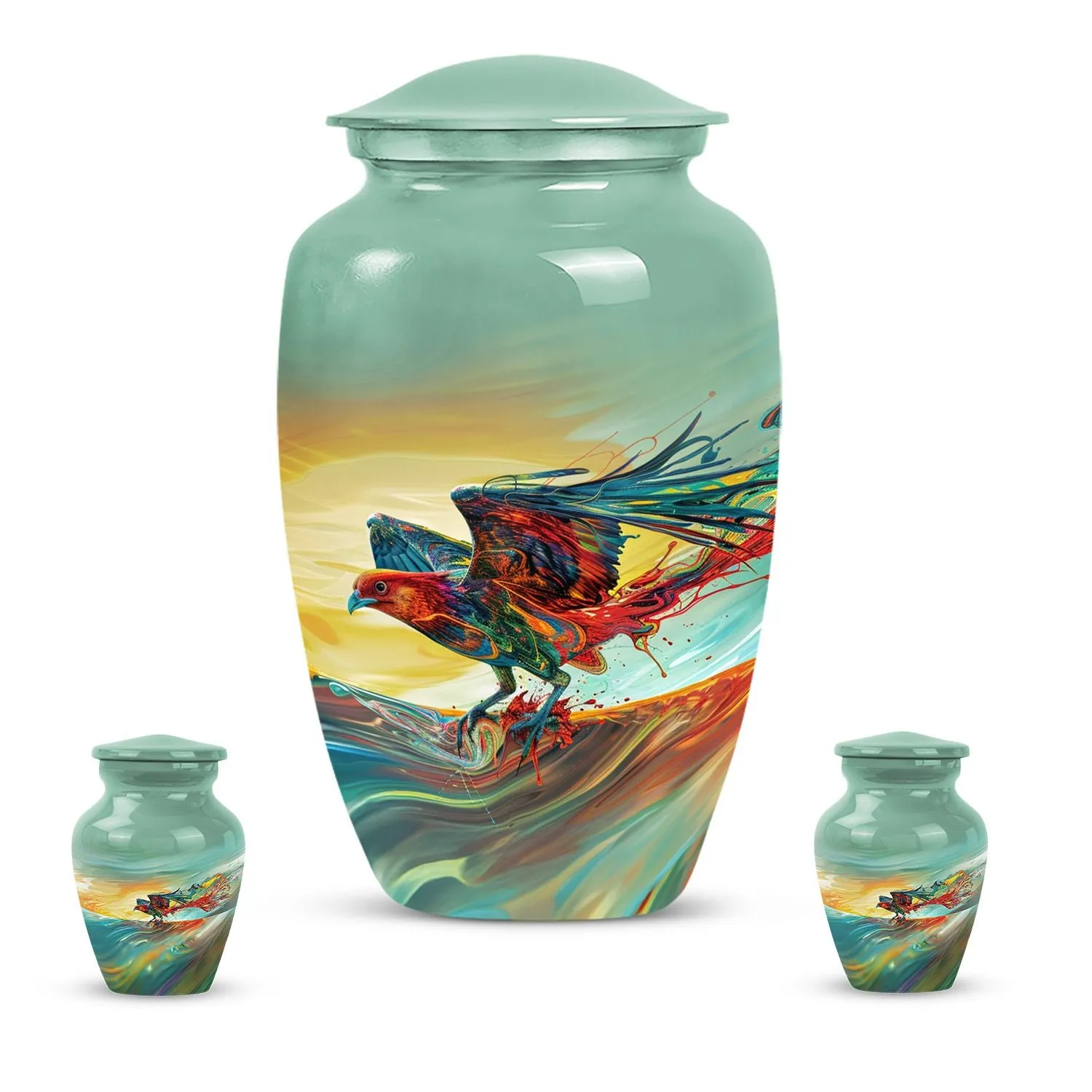 Phoenix Rising: Robust Aluminium Cremation Urn For Ashes