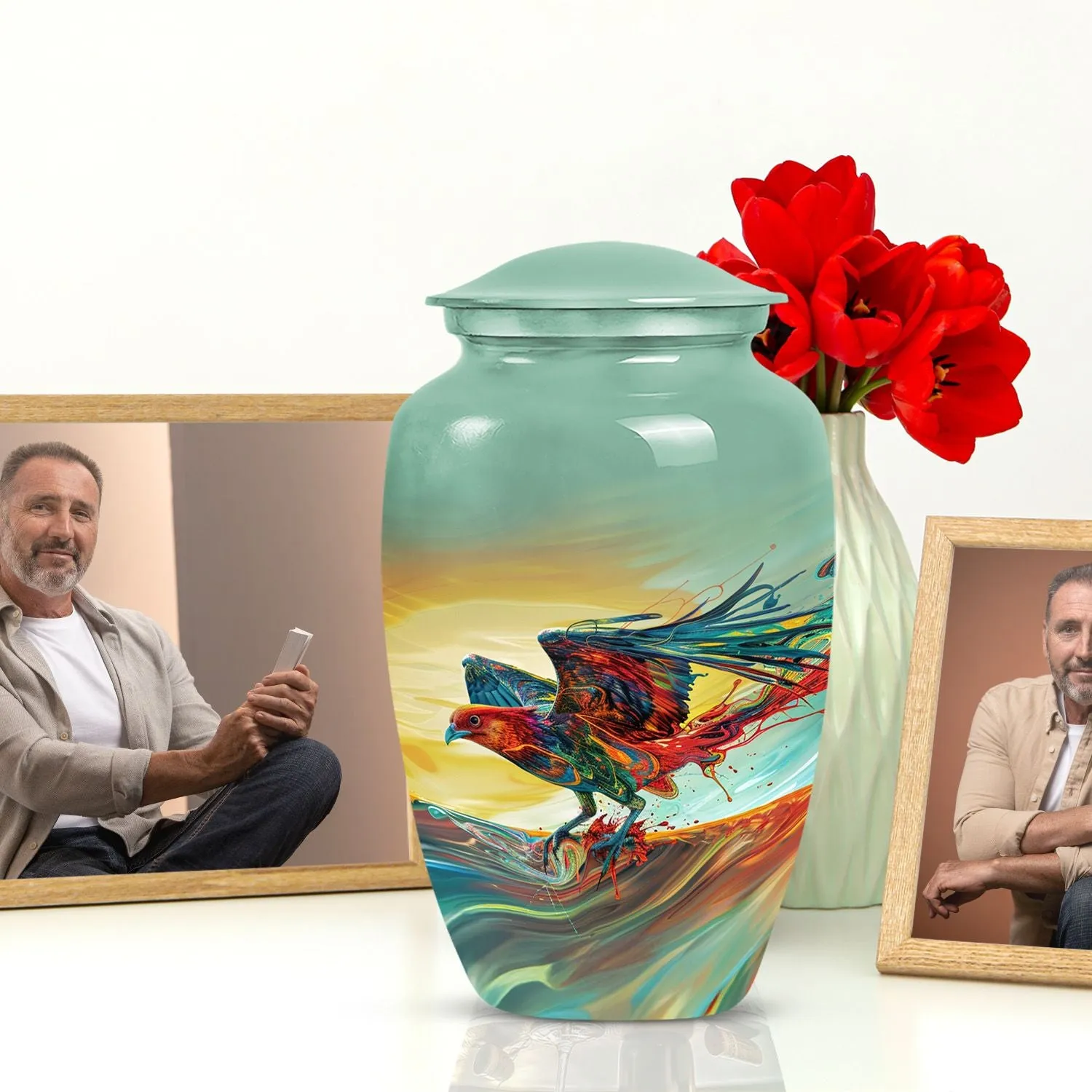 Phoenix Rising: Robust Aluminium Cremation Urn For Ashes