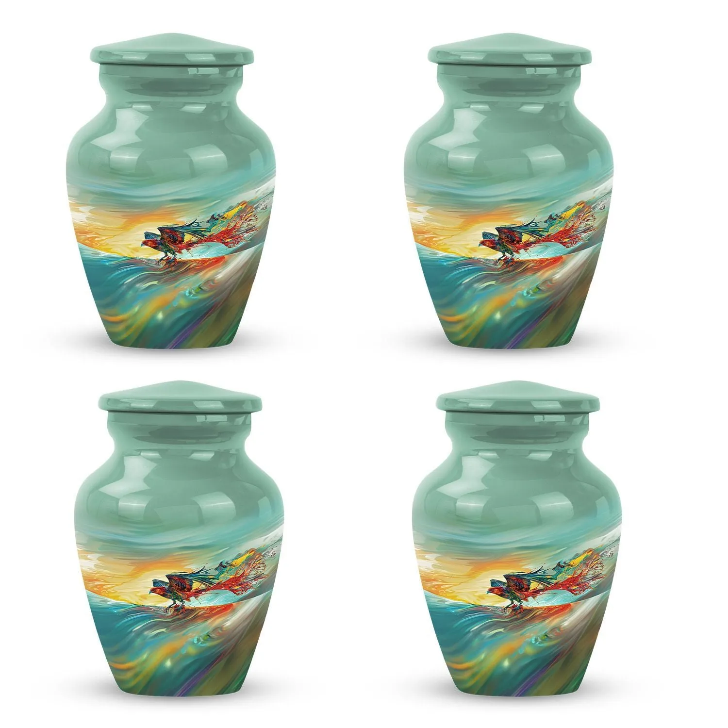 Phoenix Rising: Robust Aluminium Cremation Urn For Ashes