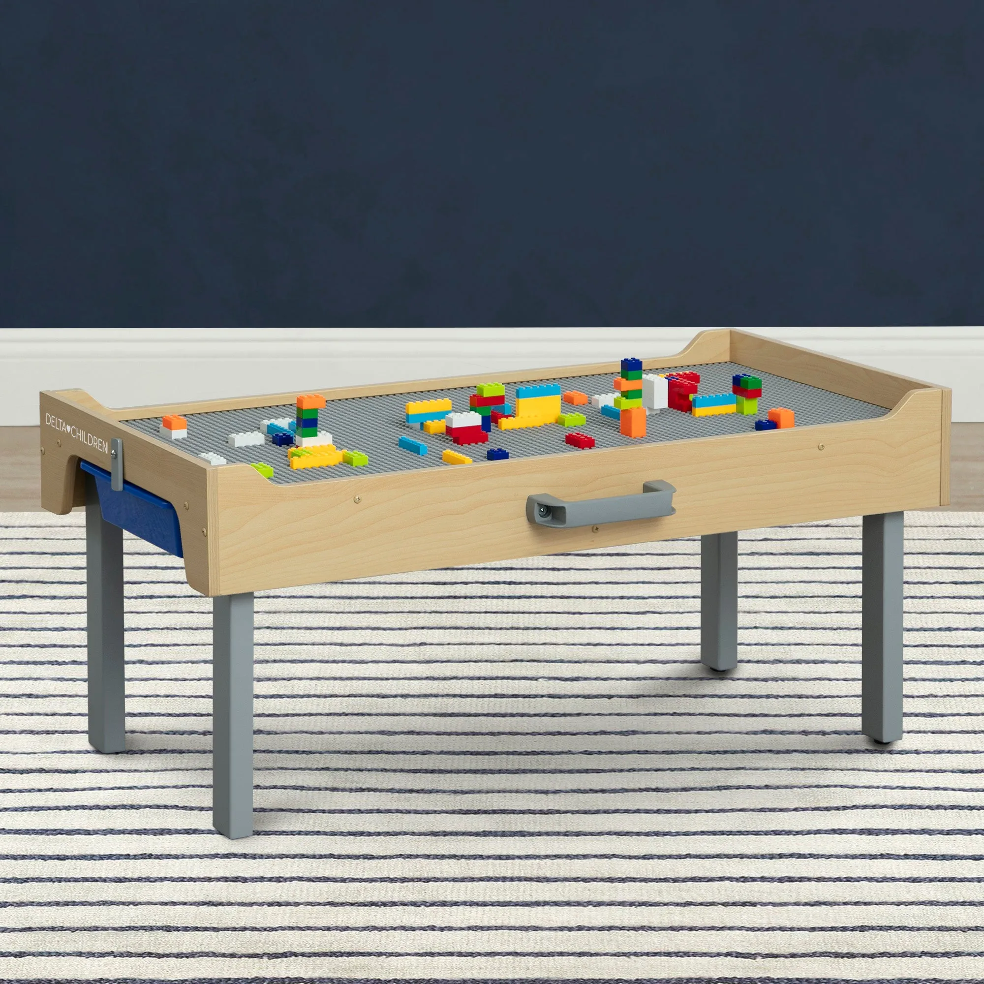 Play N Store Building Bricks Play Table with 100  Play Bricks Included