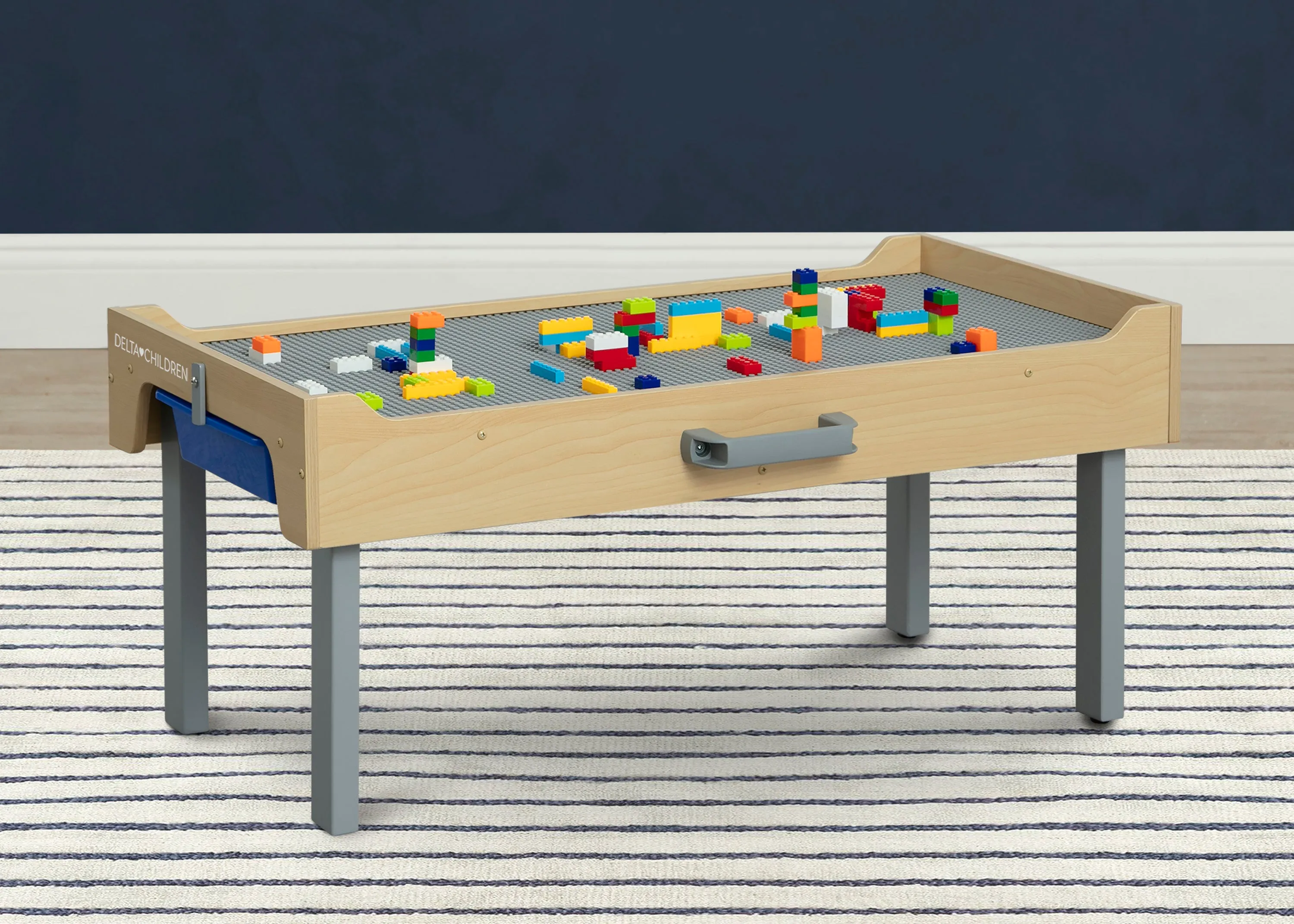 Play N Store Building Bricks Play Table with 100  Play Bricks Included