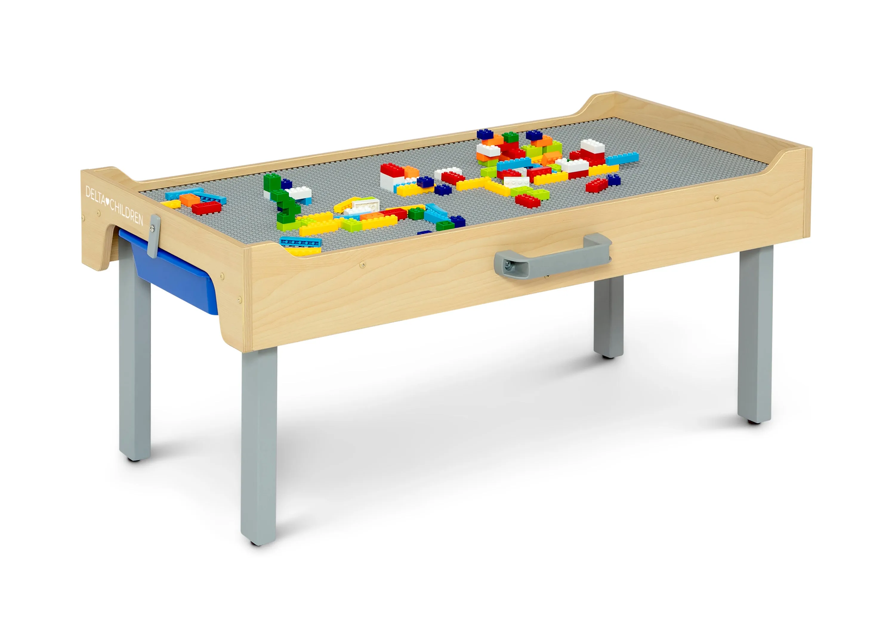 Play N Store Building Bricks Play Table with 100  Play Bricks Included