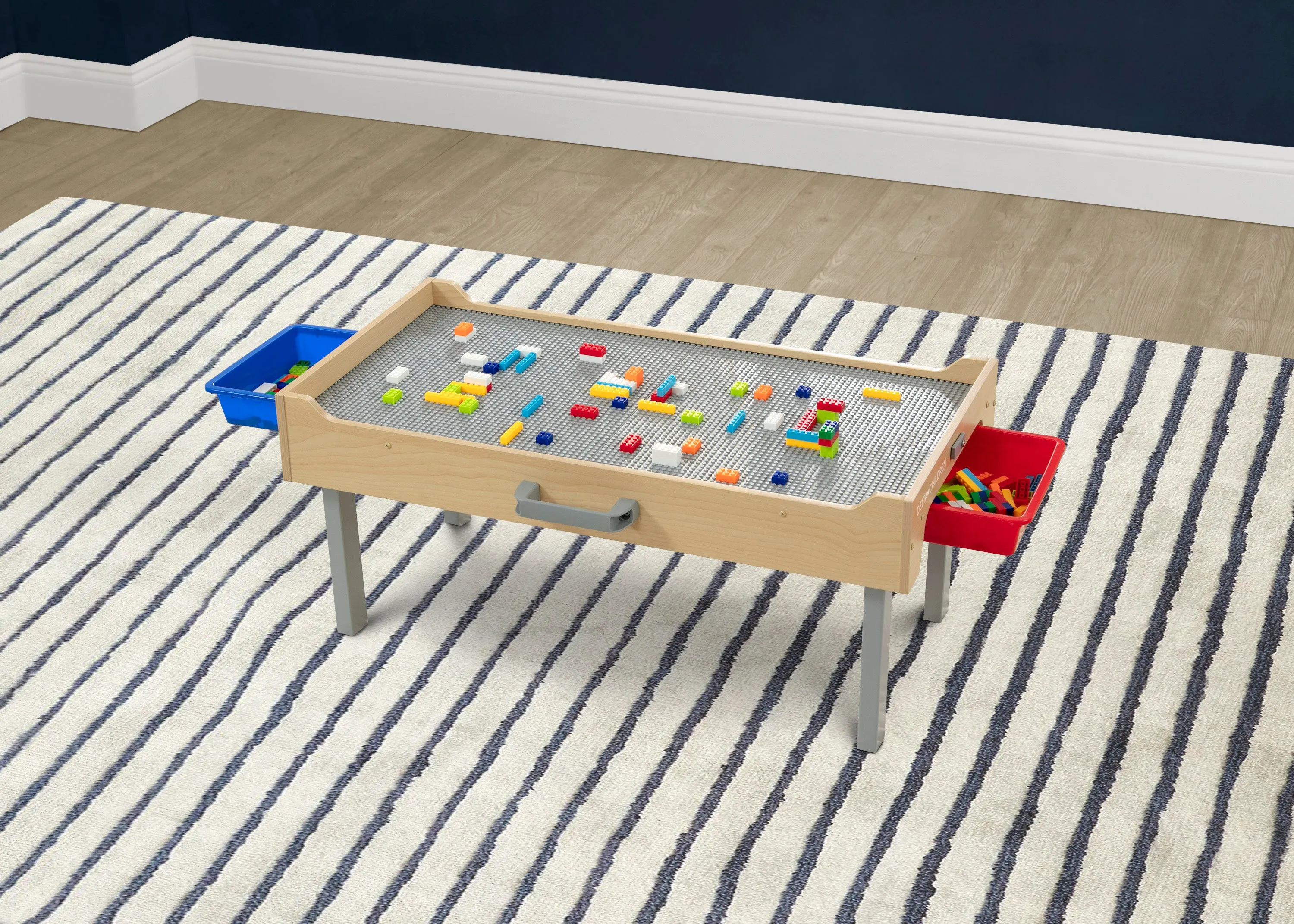 Play N Store Building Bricks Play Table with 100  Play Bricks Included