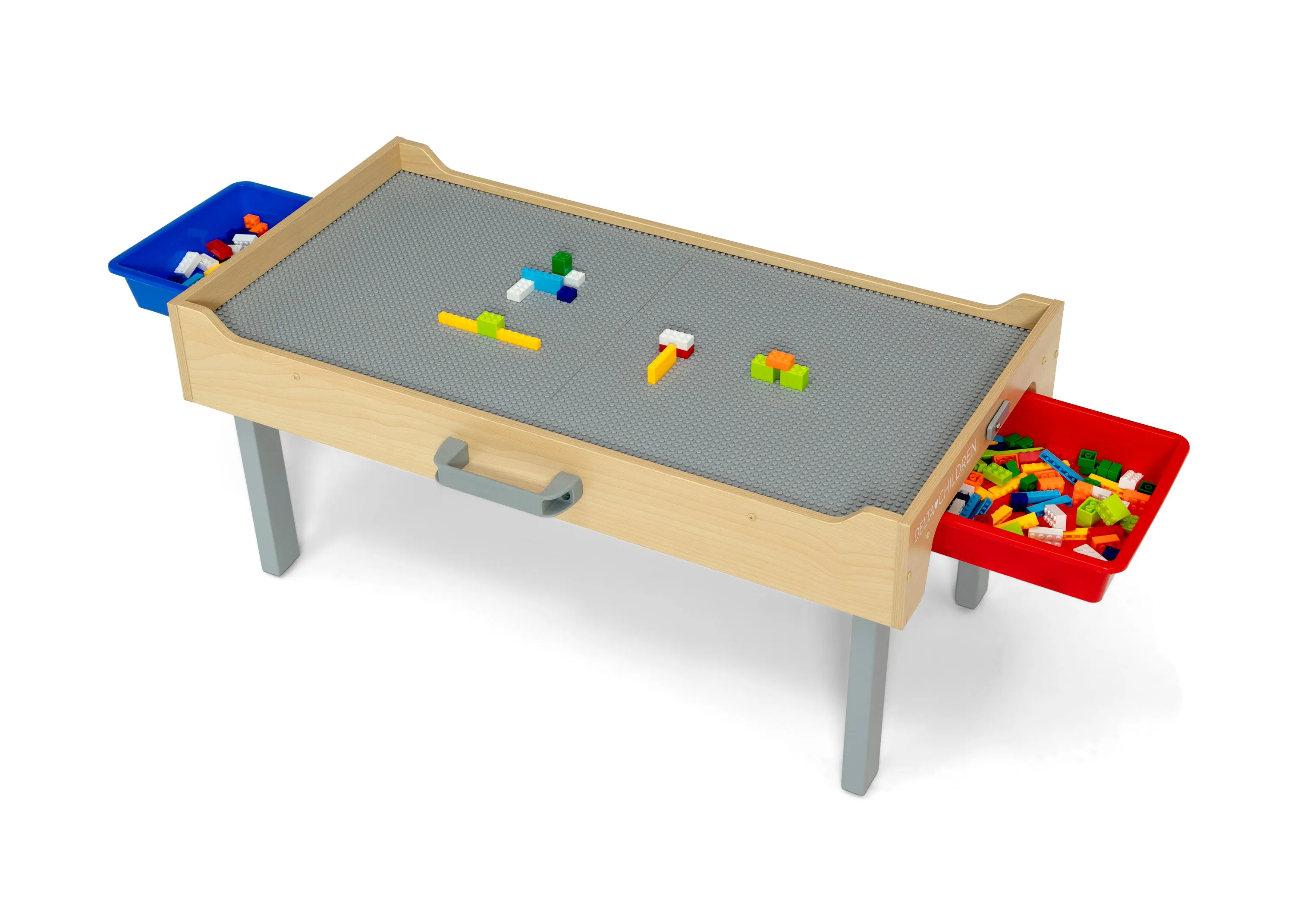 Play N Store Building Bricks Play Table with 100  Play Bricks Included