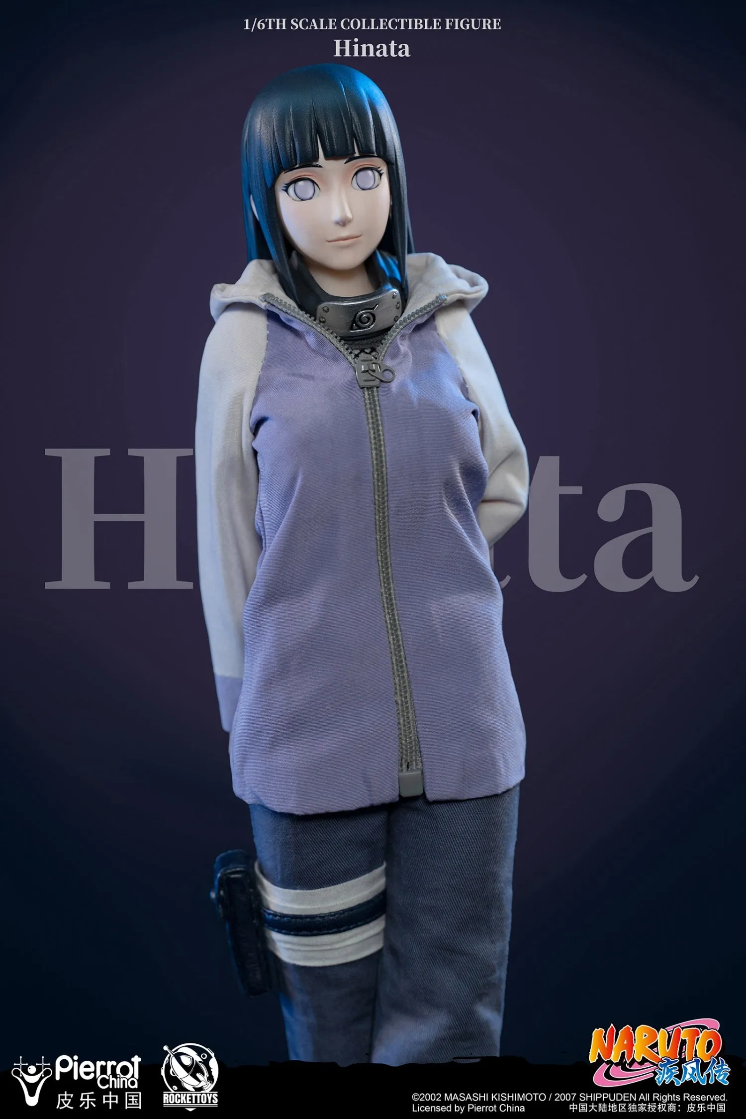 Rockettoys 1/6 Naruto Shippuden Hinata Hyuga Scale Action Figure