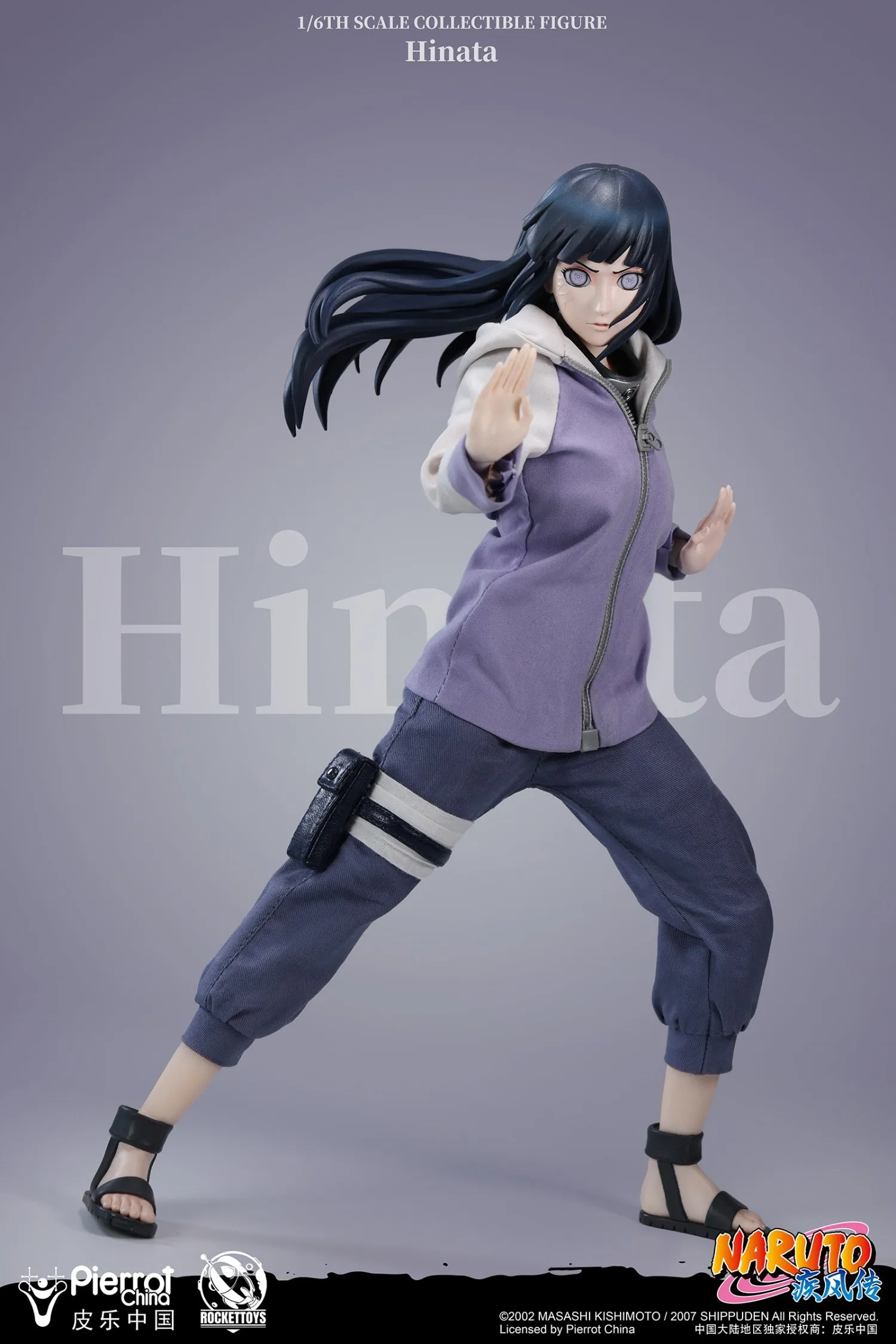 Rockettoys 1/6 Naruto Shippuden Hinata Hyuga Scale Action Figure