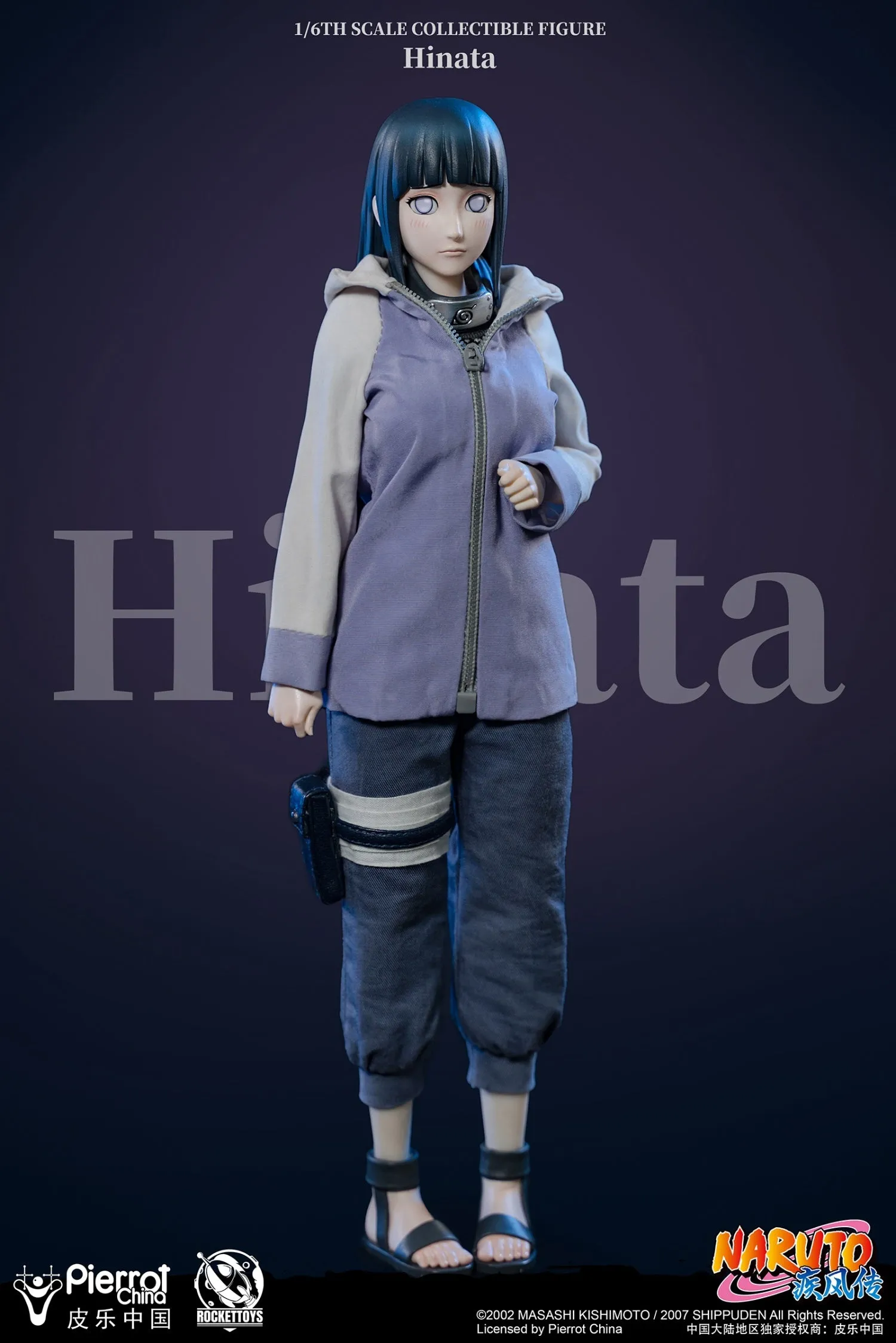 Rockettoys 1/6 Naruto Shippuden Hinata Hyuga Scale Action Figure