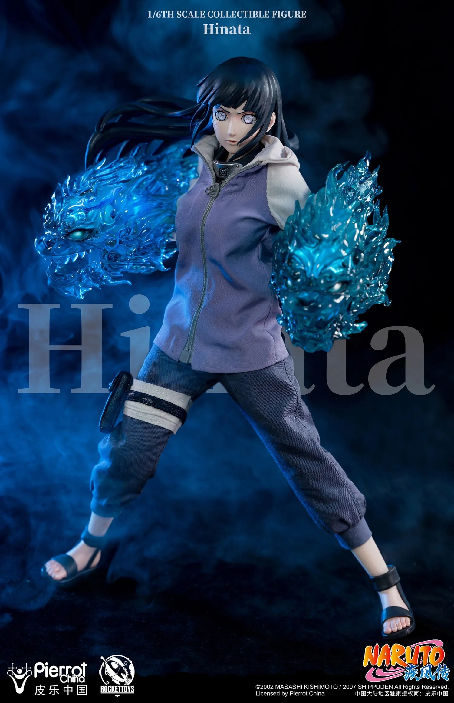 Rockettoys 1/6 Naruto Shippuden Hinata Hyuga Scale Action Figure