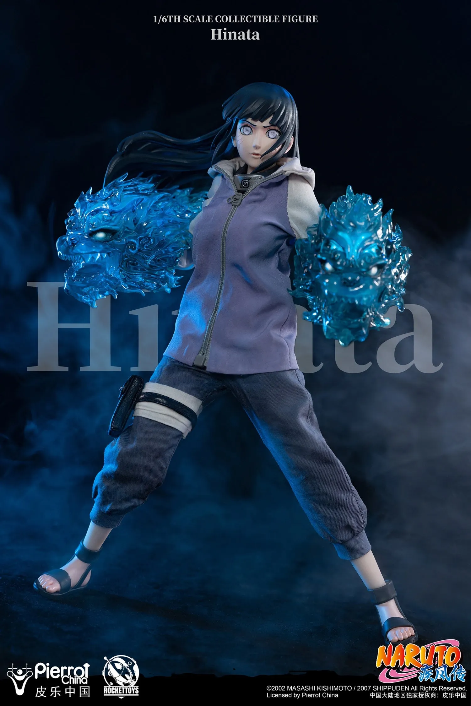 Rockettoys 1/6 Naruto Shippuden Hinata Hyuga Scale Action Figure