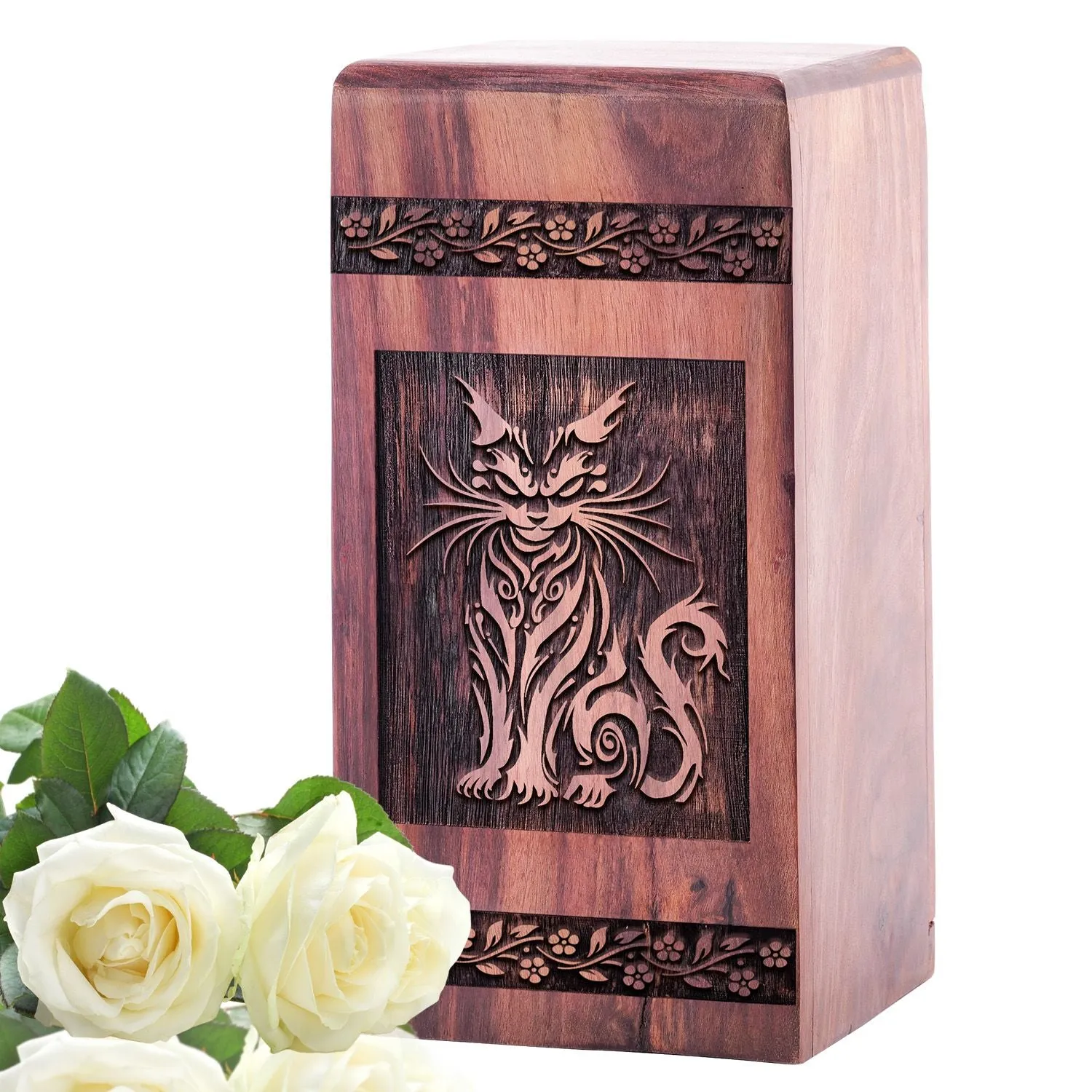 Sacred Resting Place - Cat & Wooden Urns for Ashes