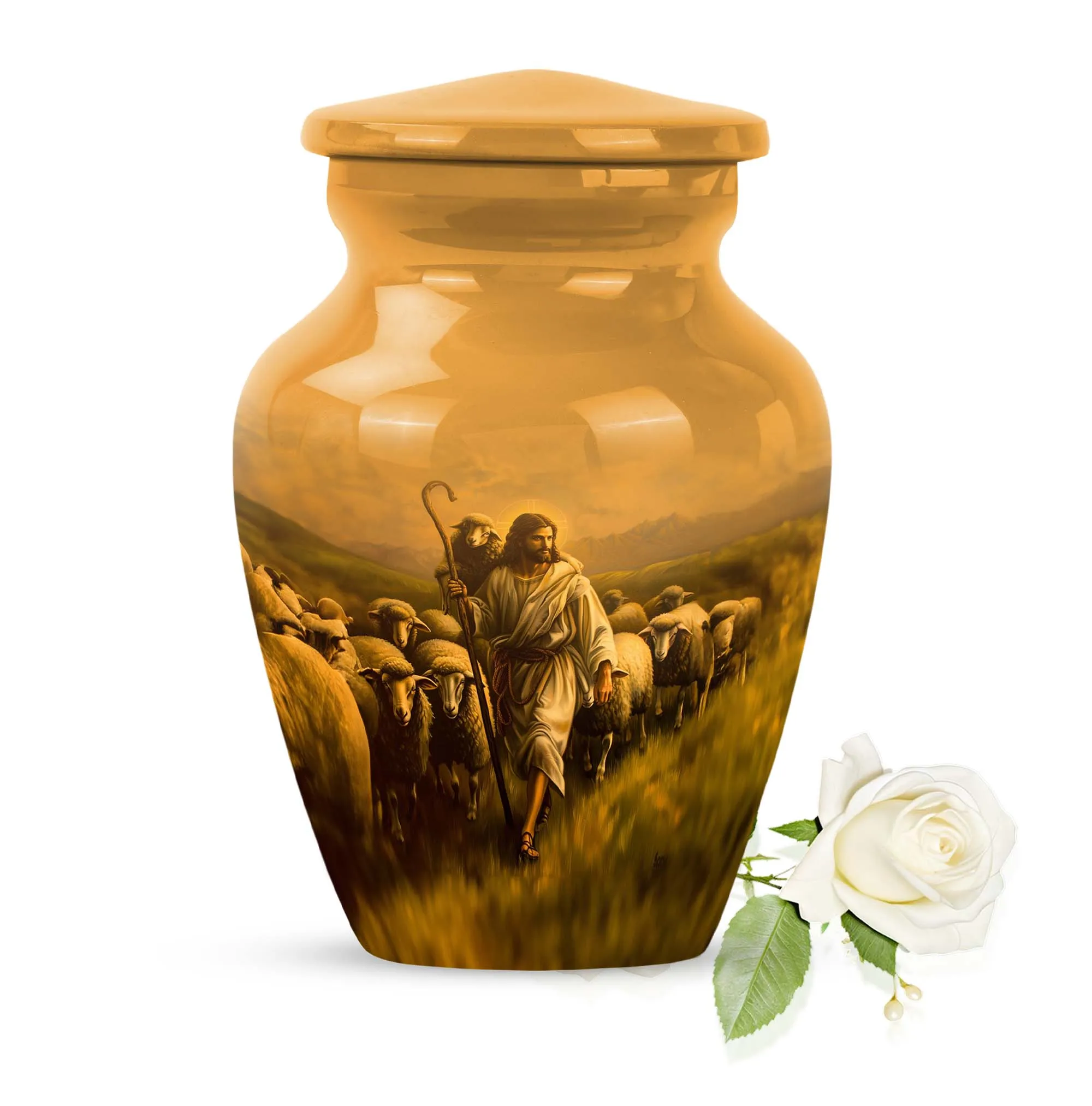 Shepherd Urn Commemoration Chamber - Large Memorial Cremation Urn
